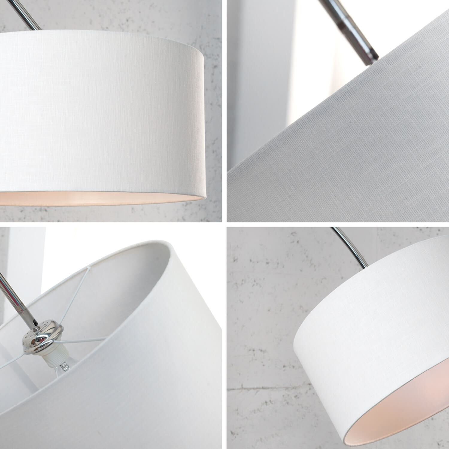 Lampadaire Abat-jour blanc 170cm Lampe Salon Lampe, Lampenschirm