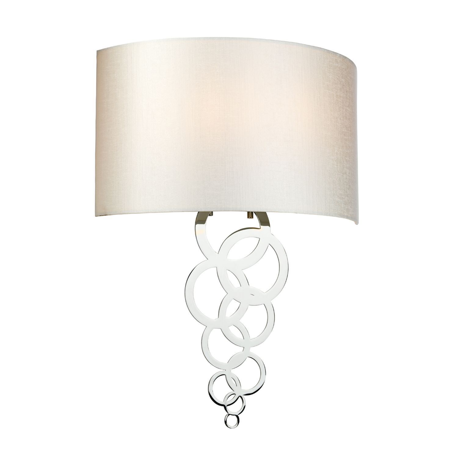 Applique Crème Chrome Moderne Tissu Métal Up Down Couloir