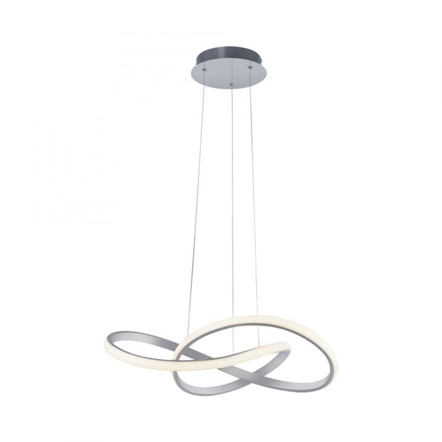 Suspension LED à intensité variable en aluminium 3000 K L:57 cm