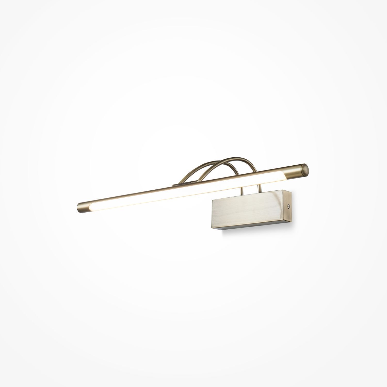 LED Bilderleuchte Metall 55 cm breit in Bronze länglich Beleuchtung, Leuchte