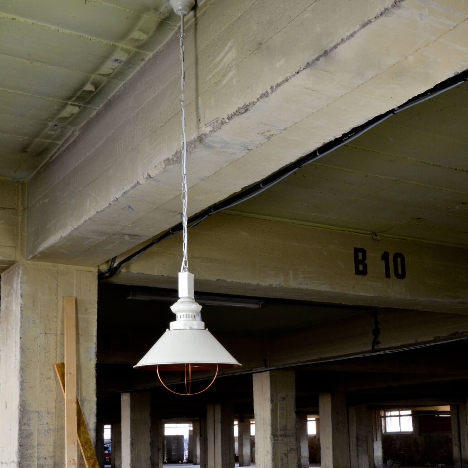 Loft Lampe à suspendre blanc/cuivre