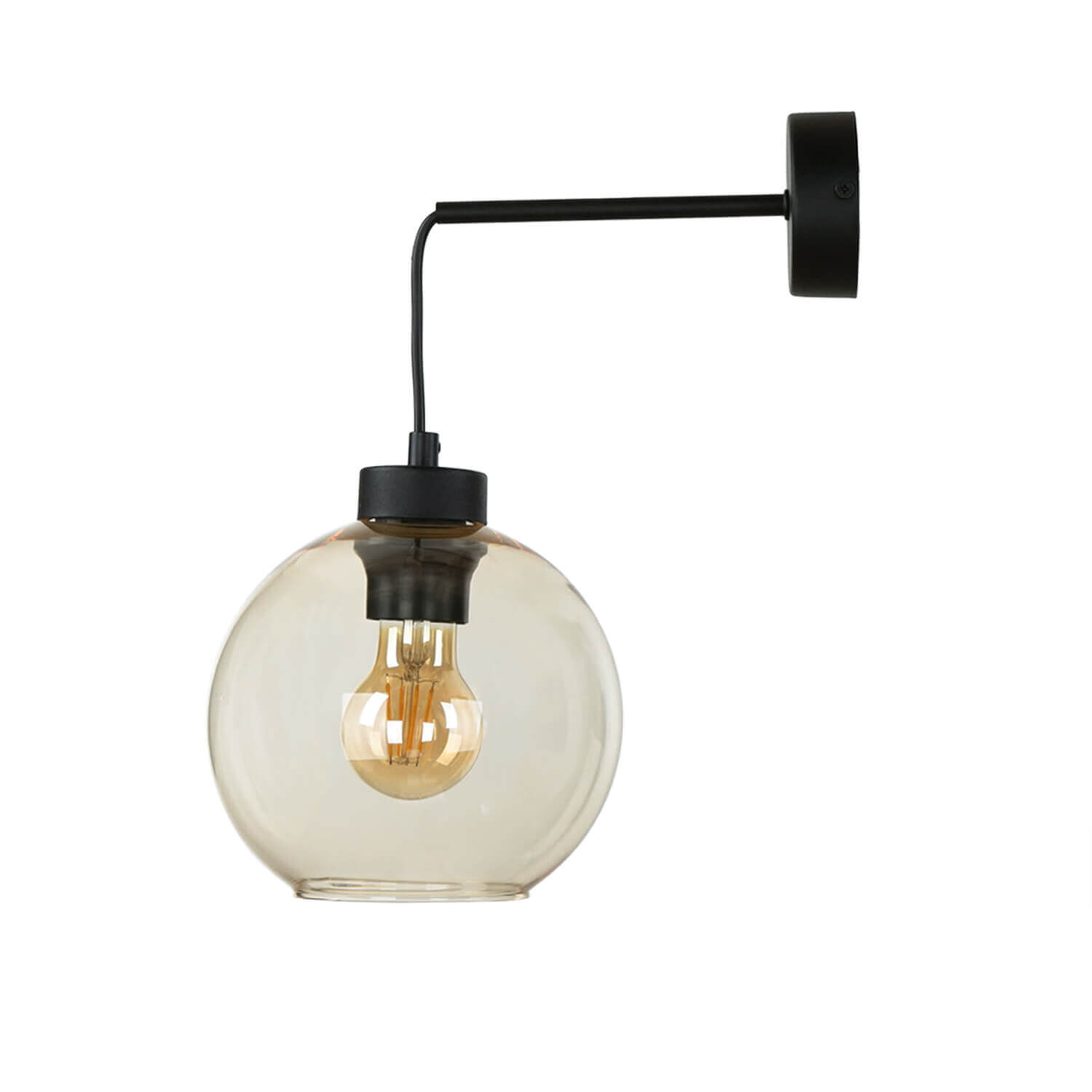 Applique murale KALETE ambre Lampe de couloir E27