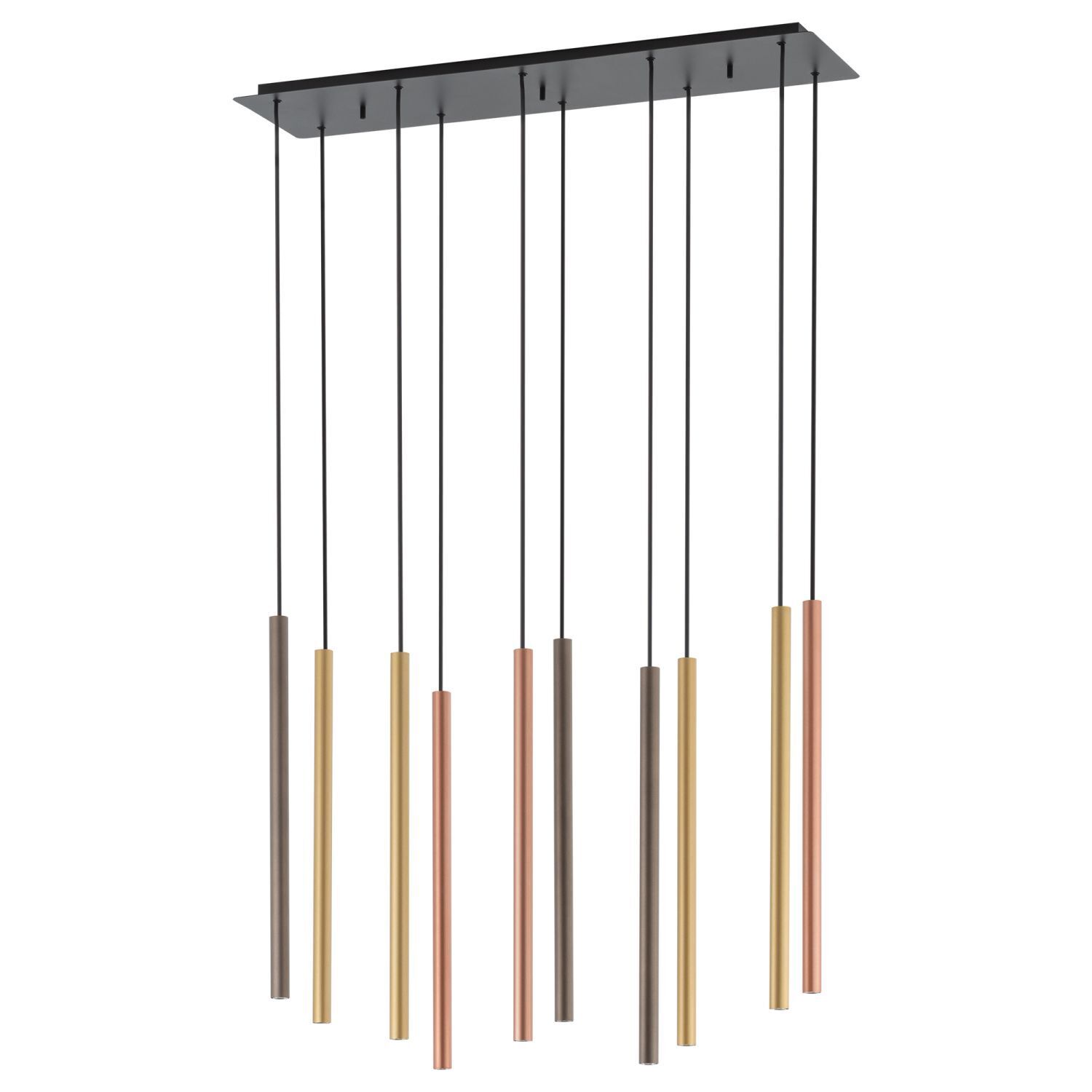 Lampe à suspendre table à manger 10 flammes G9 Métal Moderne réglable