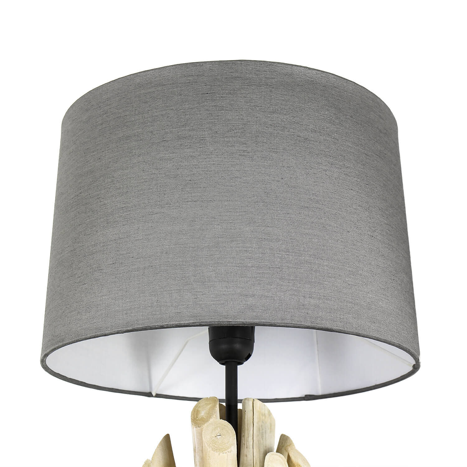 Applique en bois flotté Abat-jour en tissu fait main Salon Lampe, Lampenschirm