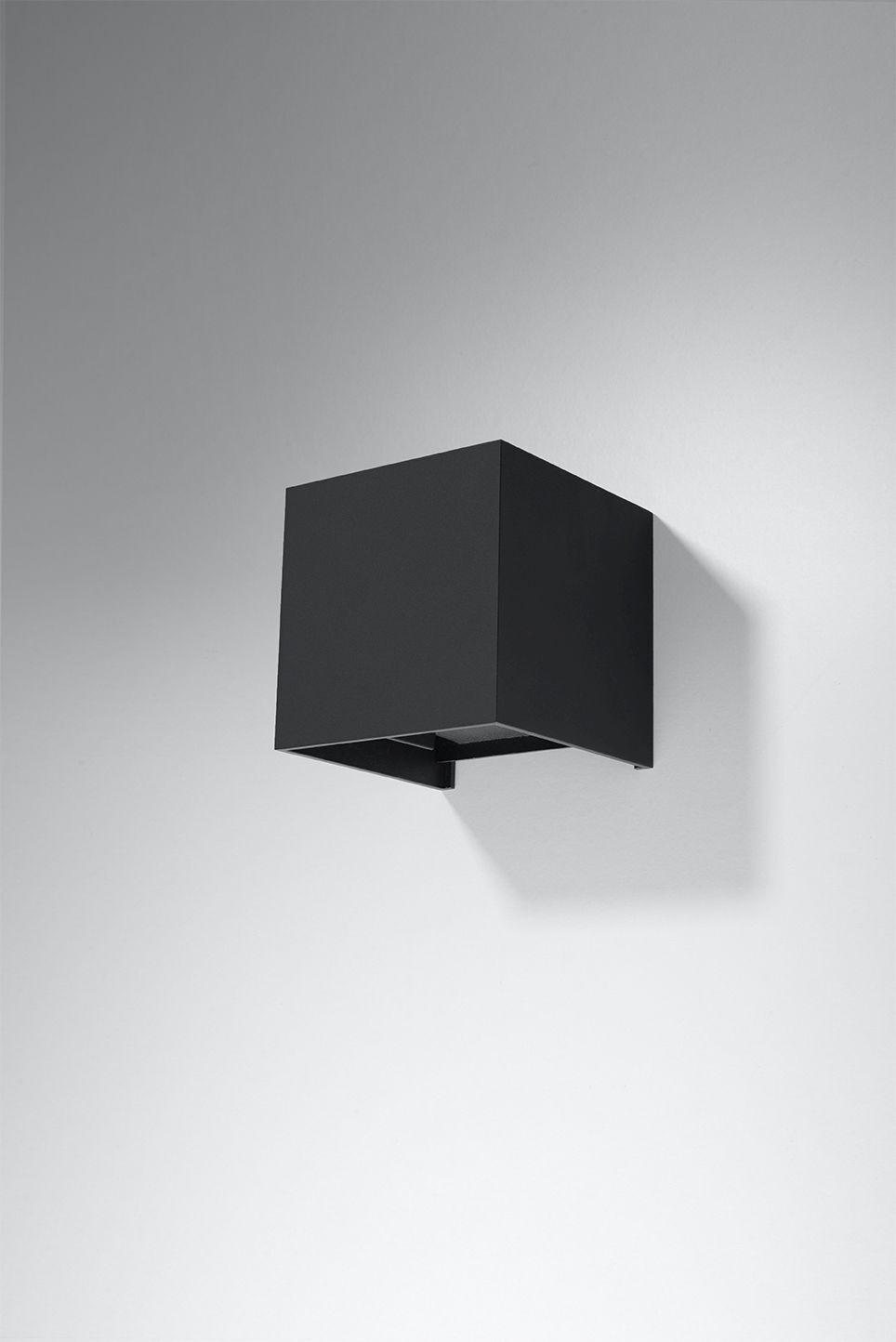 Applique murale LED noire IP54 L:10cm Up Down Applique murale