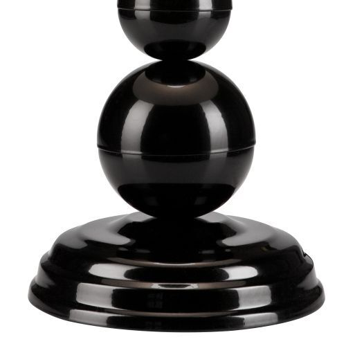 Lampe de table en tissu noir H:38cm Landhaus MADISYN