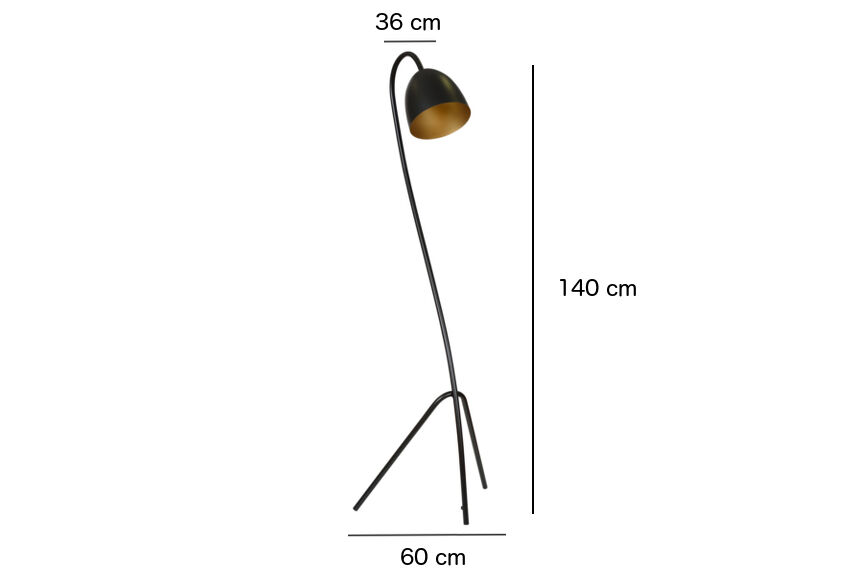 Lampadaire tripode Design scandinave FIETE