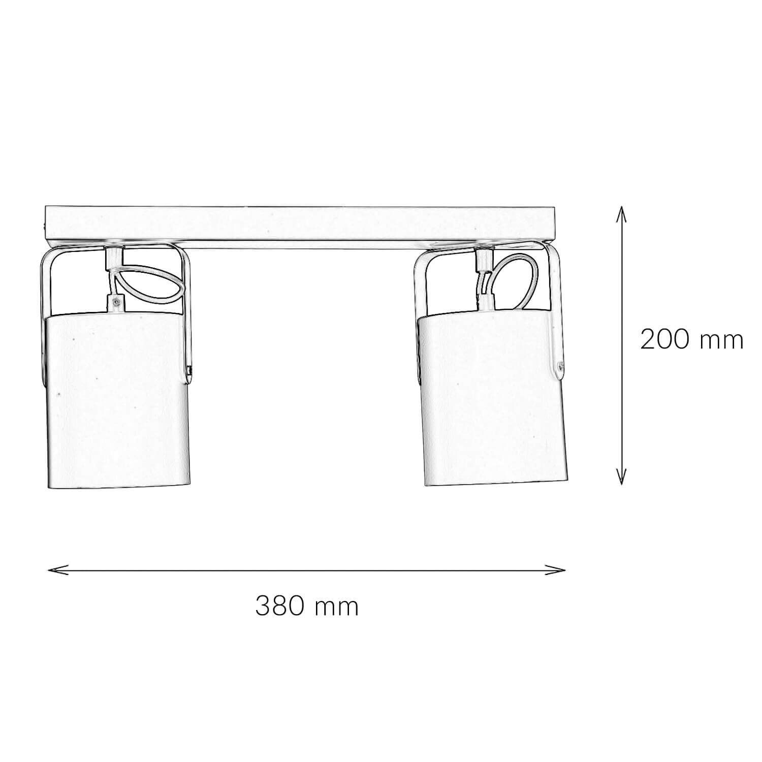 Spot de plafond noir 2 flmg E27 Diagramm, Handlung