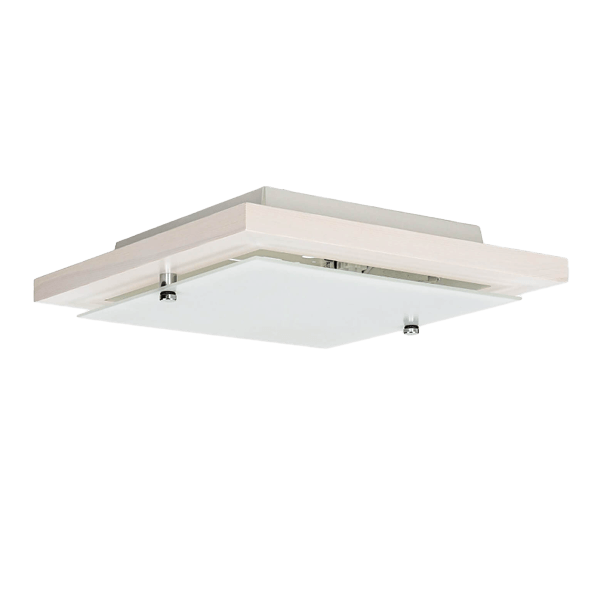 Deckenleuchten Flur Deckenleuchte, LED, Weiß, Klammer/Schirm, quadratisch