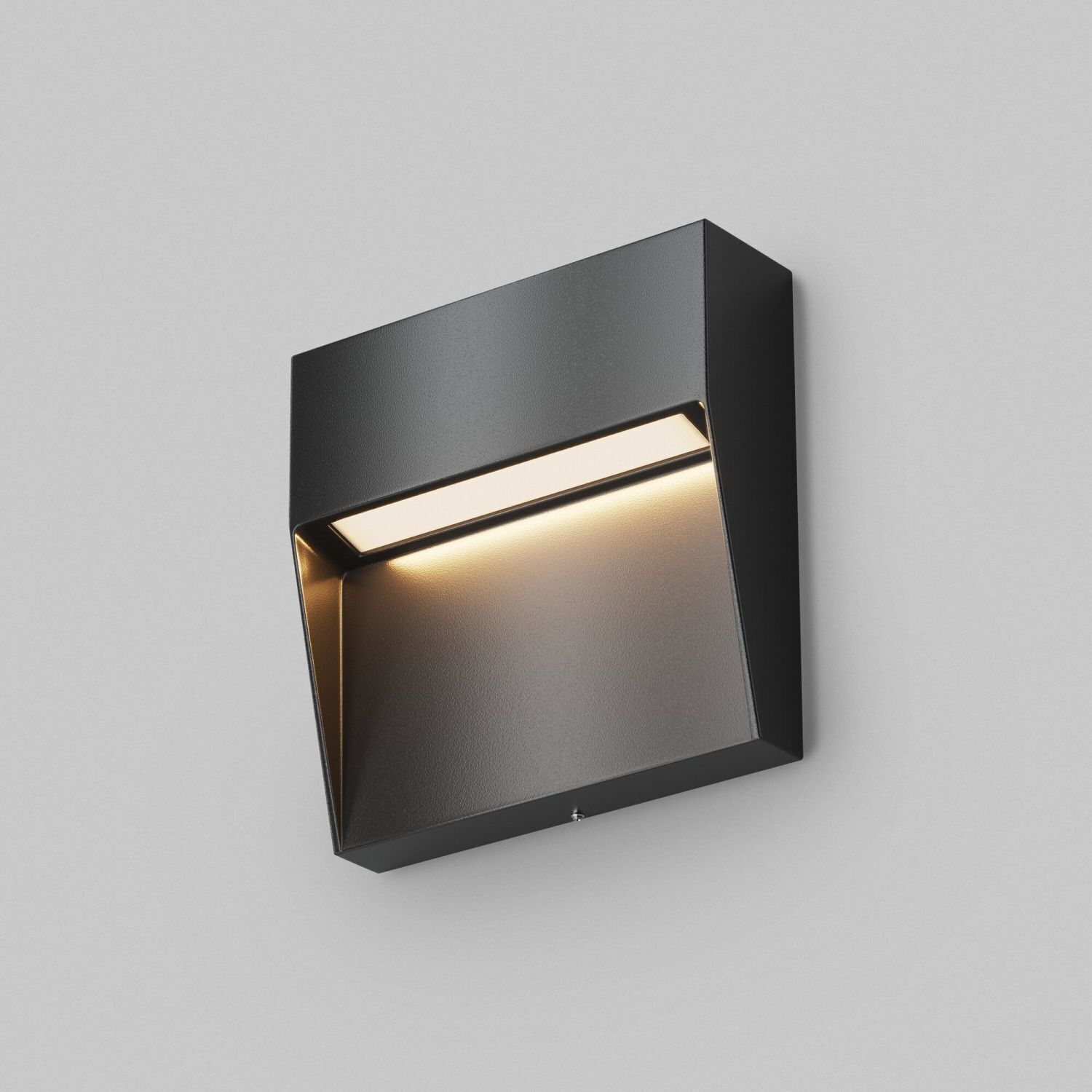 Lampe d'extérieur murale LED aluminium IP54 noire carrée Deckenleuchte, Postfach, Beleuchtung