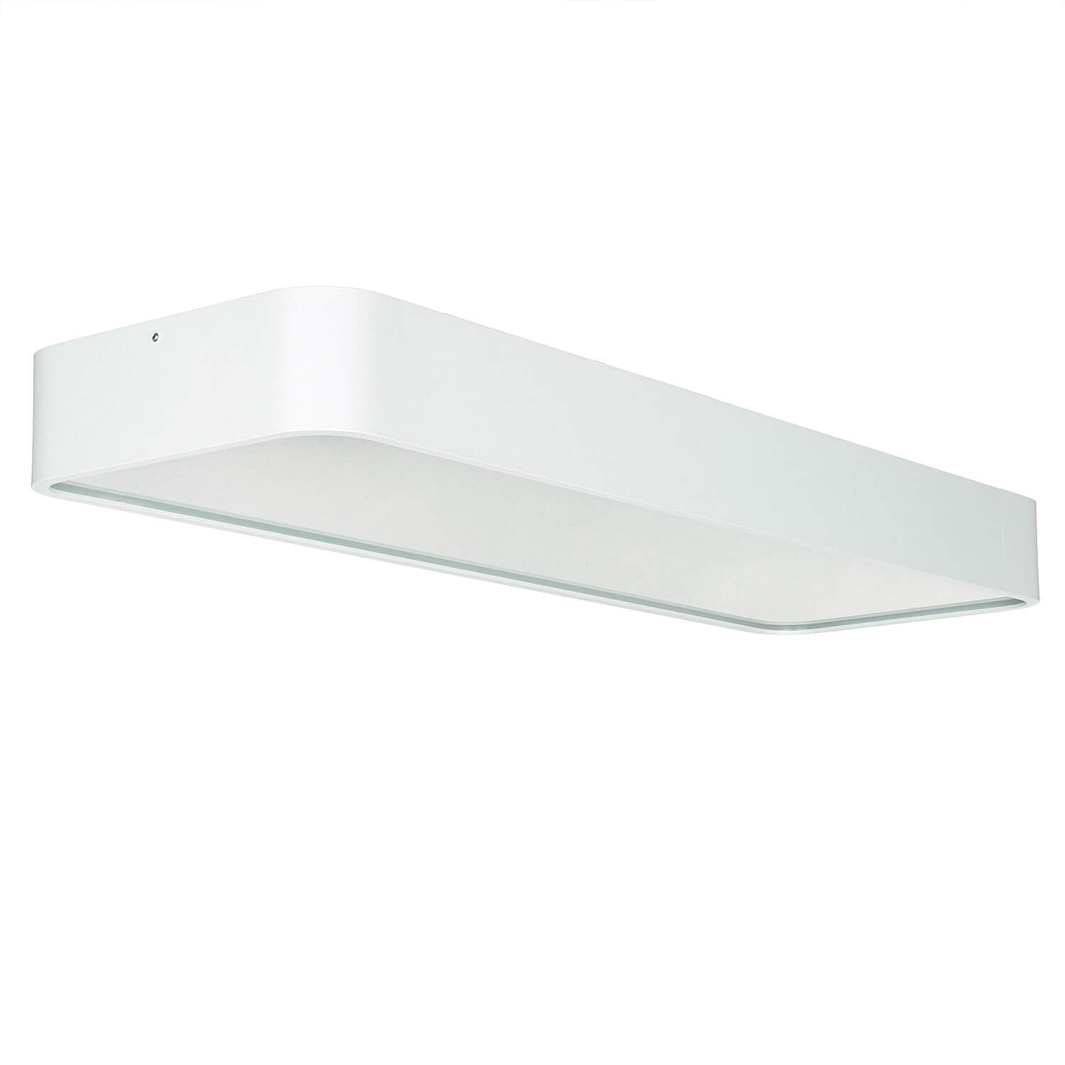 Plafonnier LED T8 réversible blanc 3000 K 1700 lm aluminium