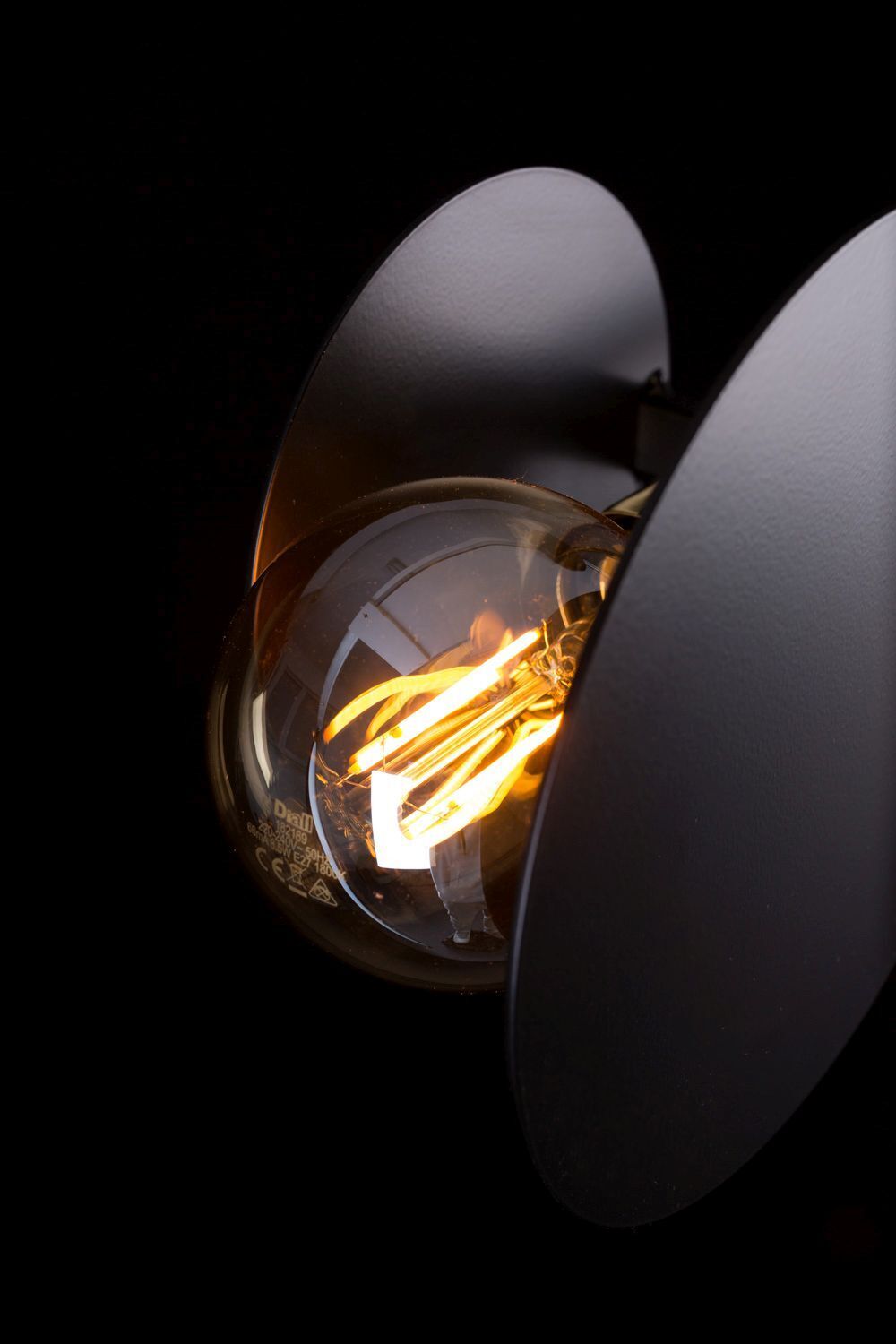 Lampe à suspendre noire métal ajustable 4x E27 Moderne