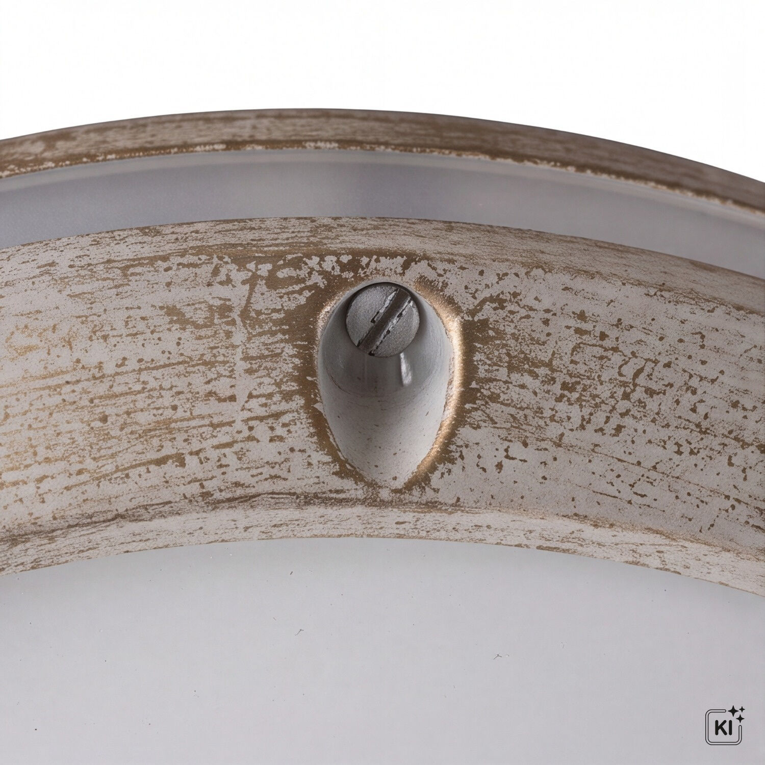 metall, gebürstet, ring, schraube, oberfläche