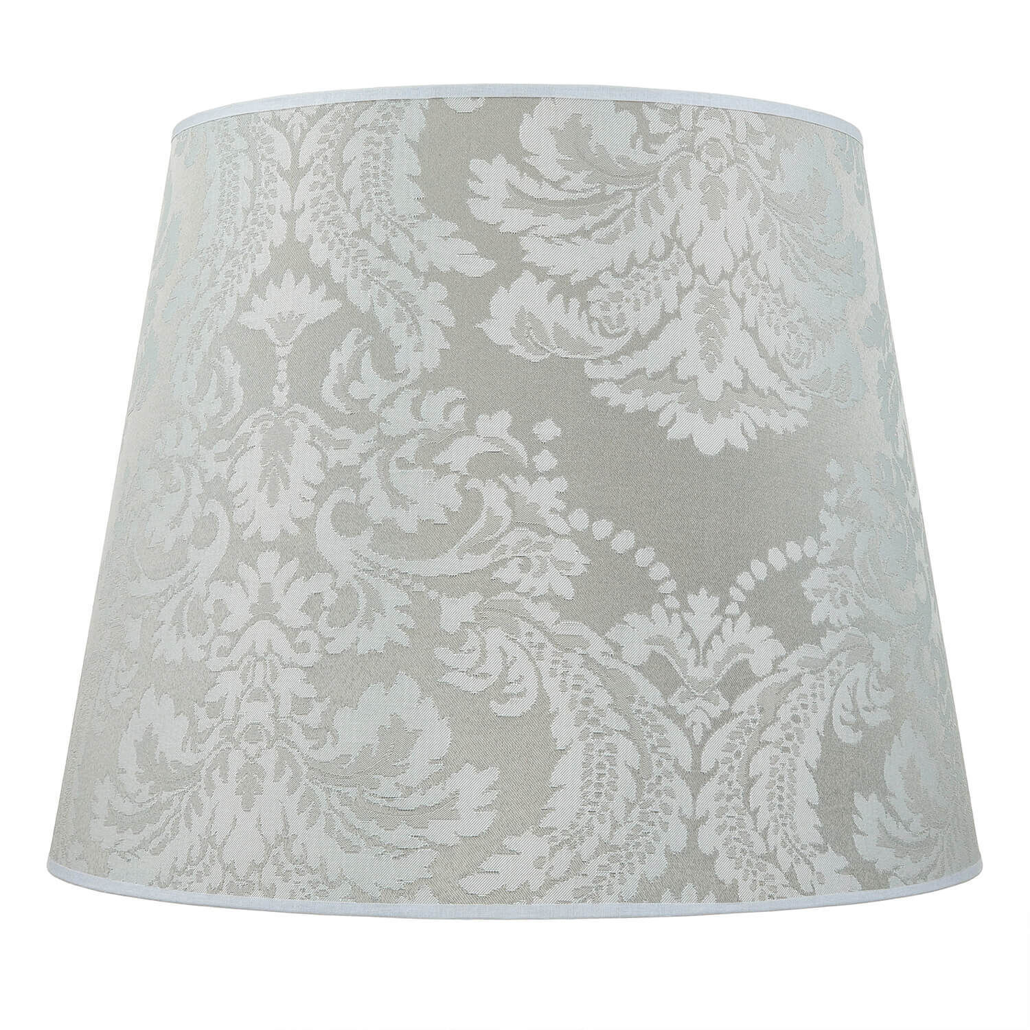 Abat-jour argenté Lampadaire tissu E27 WILLOW