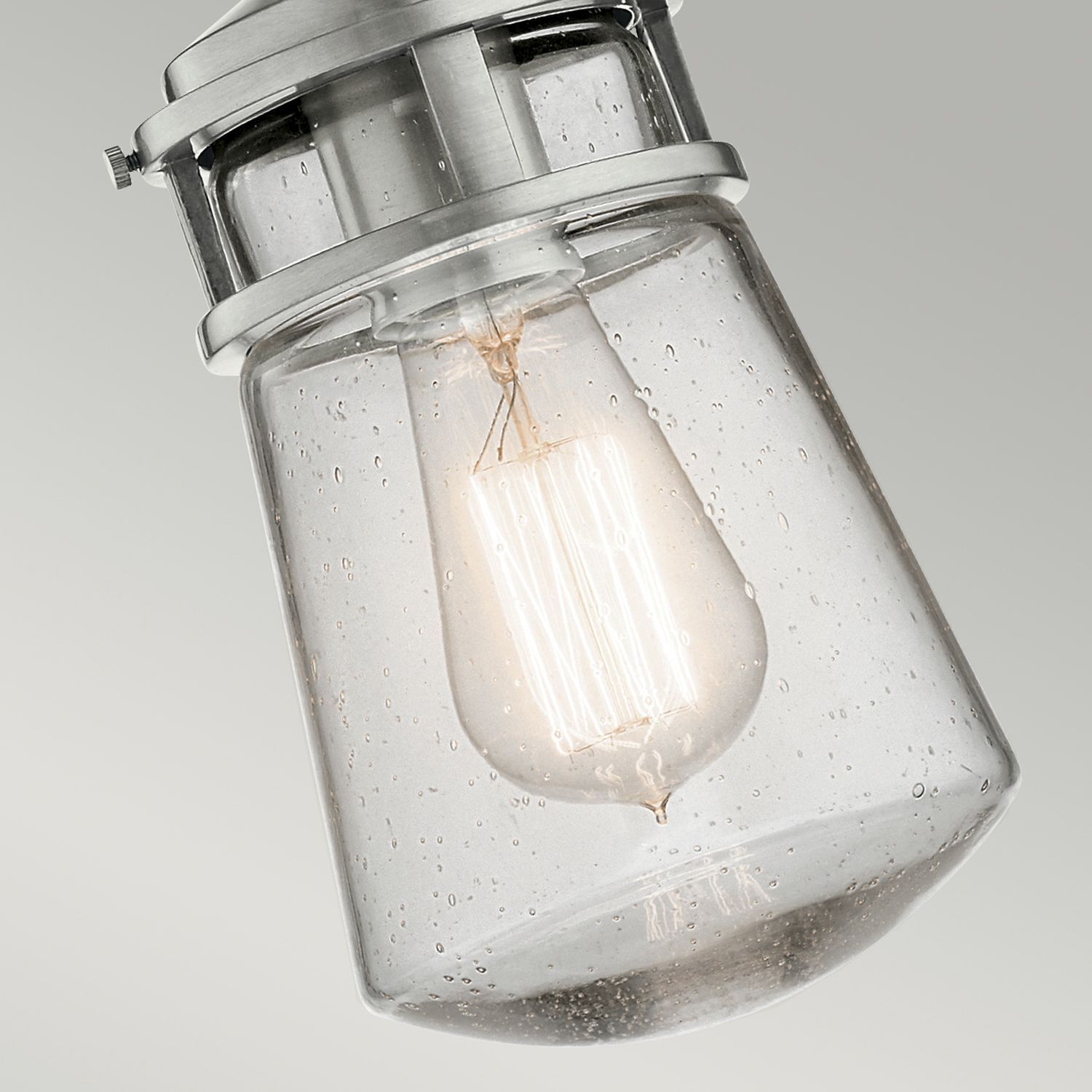 Lampe à suspendre extérieure verre aluminium Maritim Vintage E27 IP44