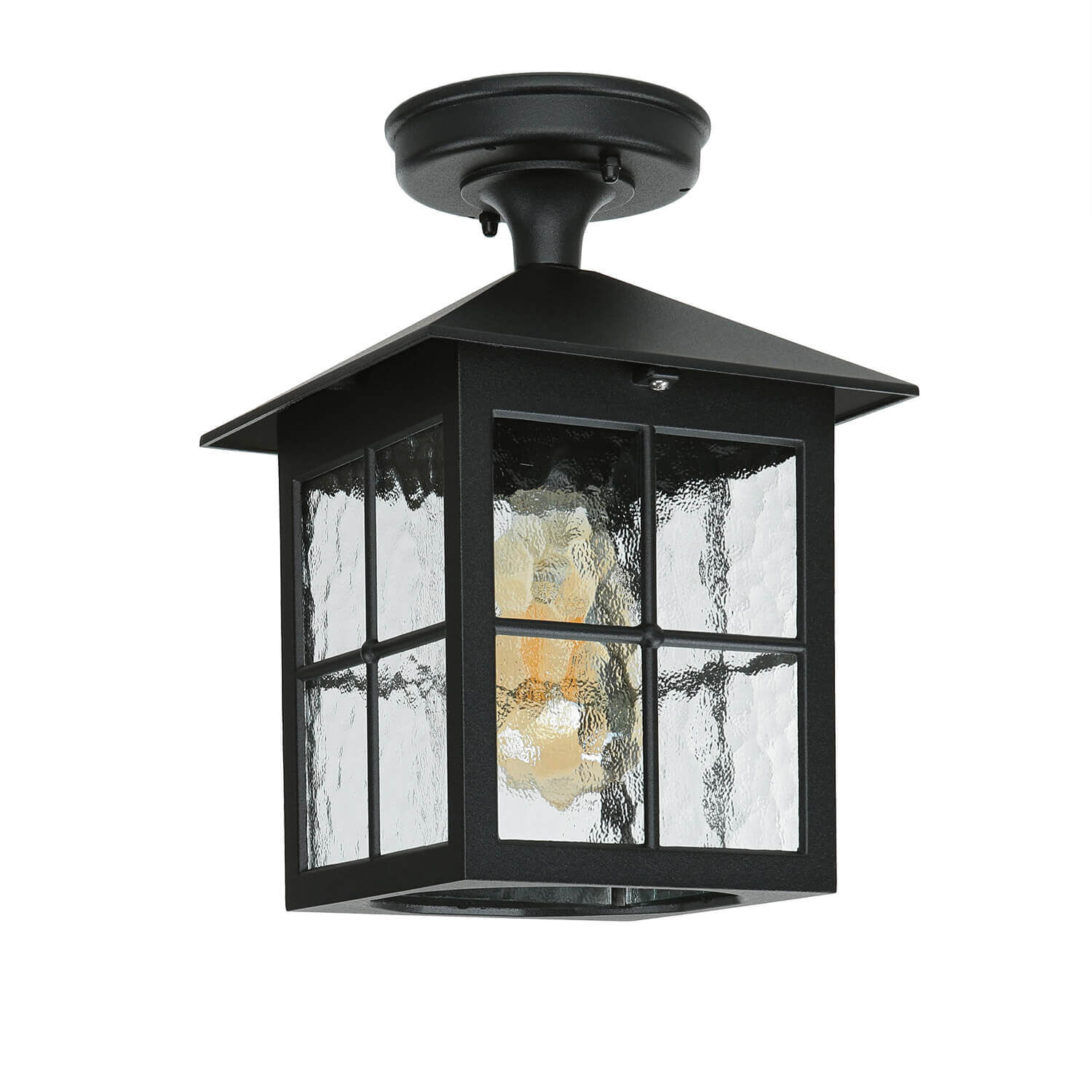 Petit plafonnier HAROLD extérieur Noir Rustique Lampe, Leuchte
