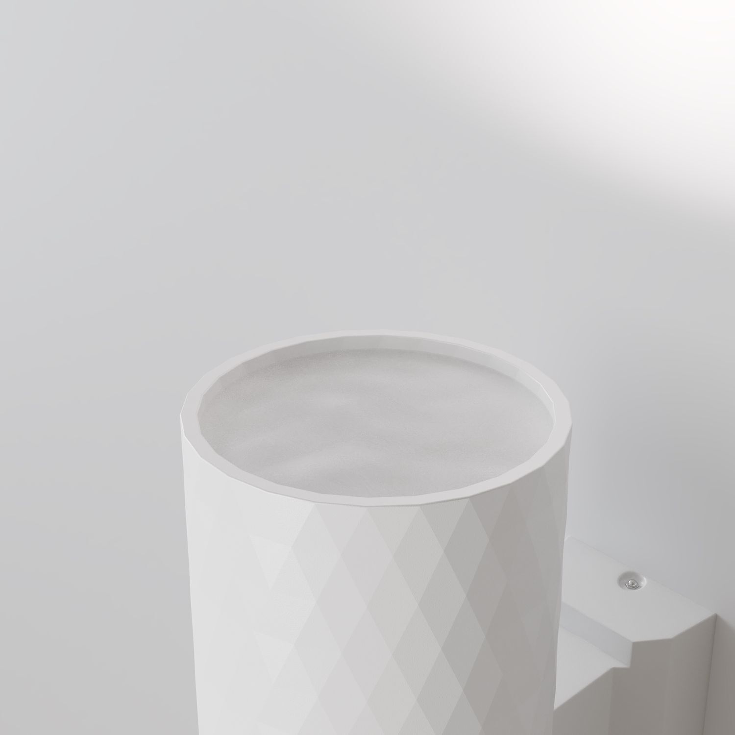 Lampe d'extérieur murale aluminium verre GU10 IP54 14,5 cm de haut