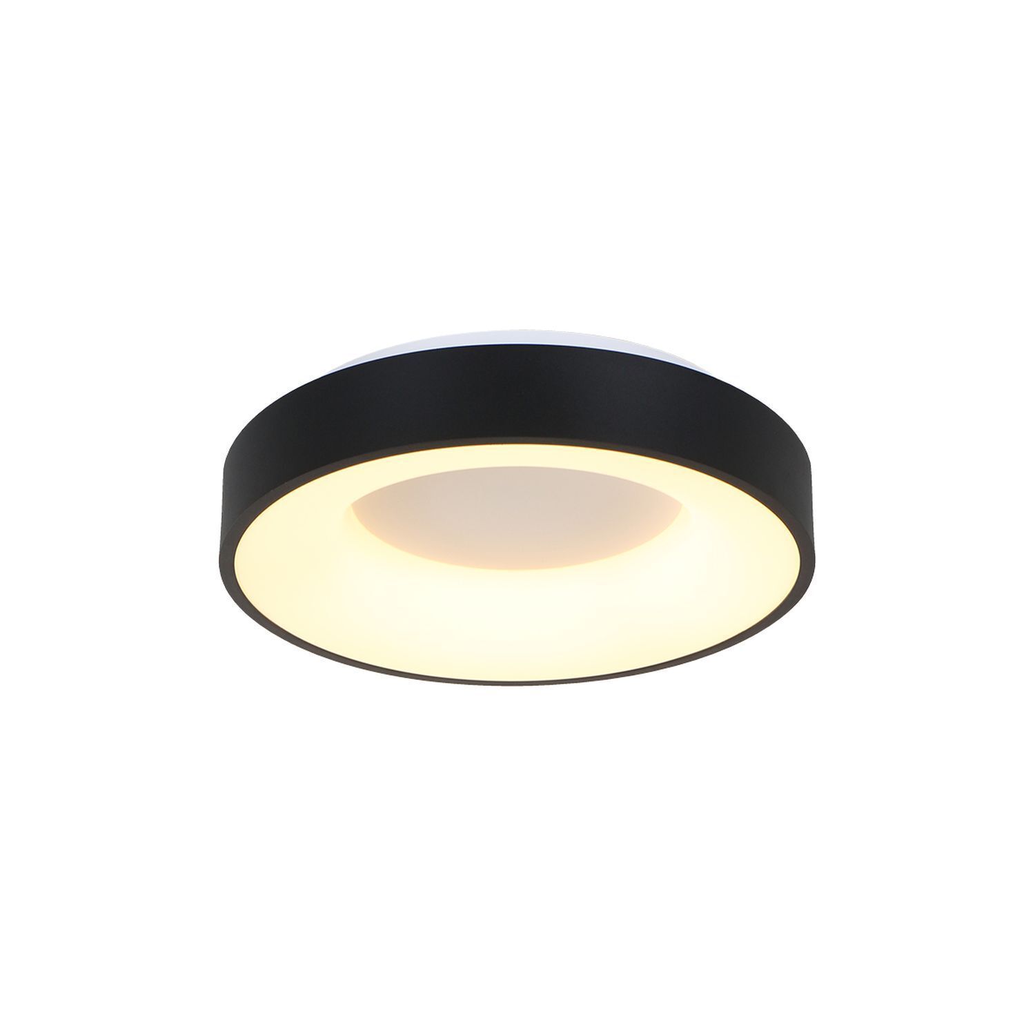 Plafonnier rond à LED Noir Blanc Ø38 cm 30 W 2700 K