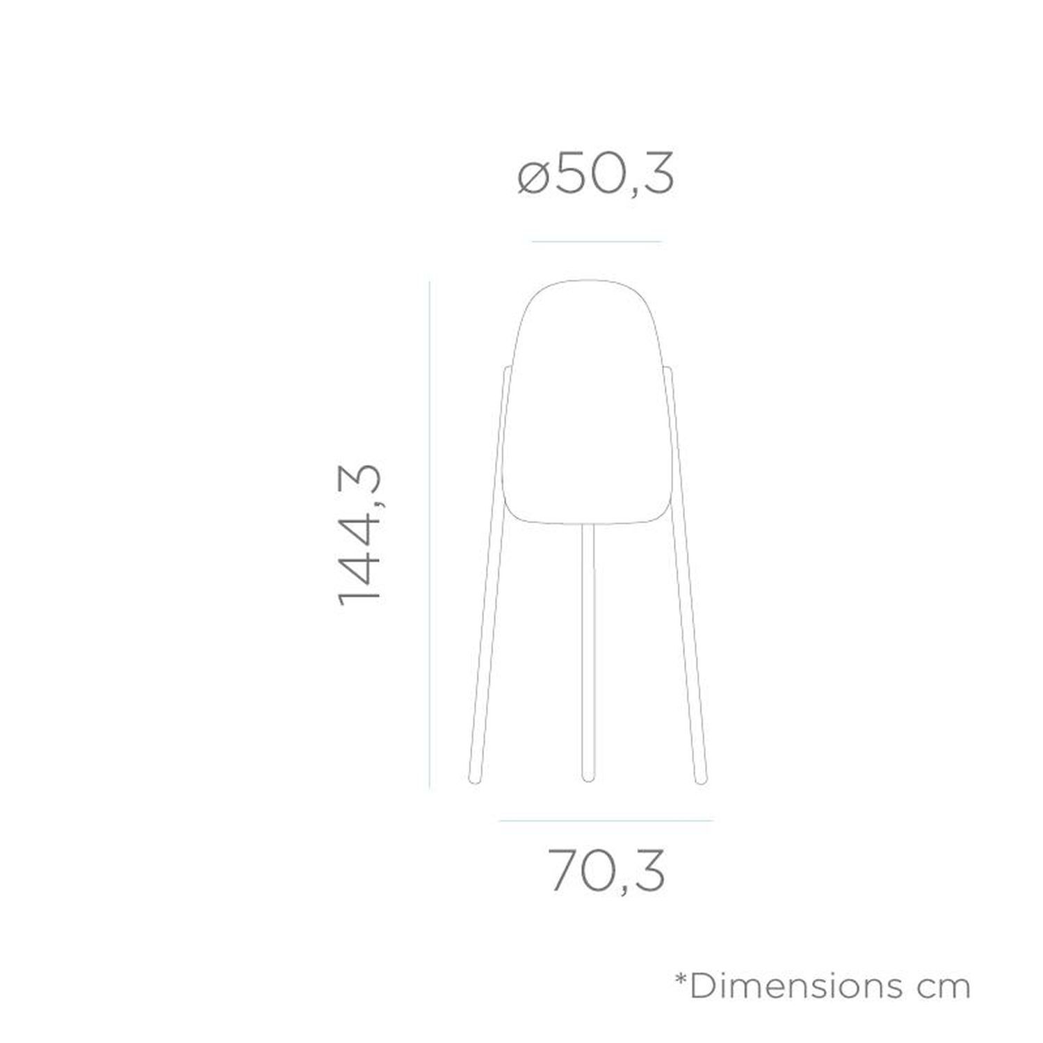 Lampadaire LED extérieur IP65 144 cm Tripode Variateur de couleur