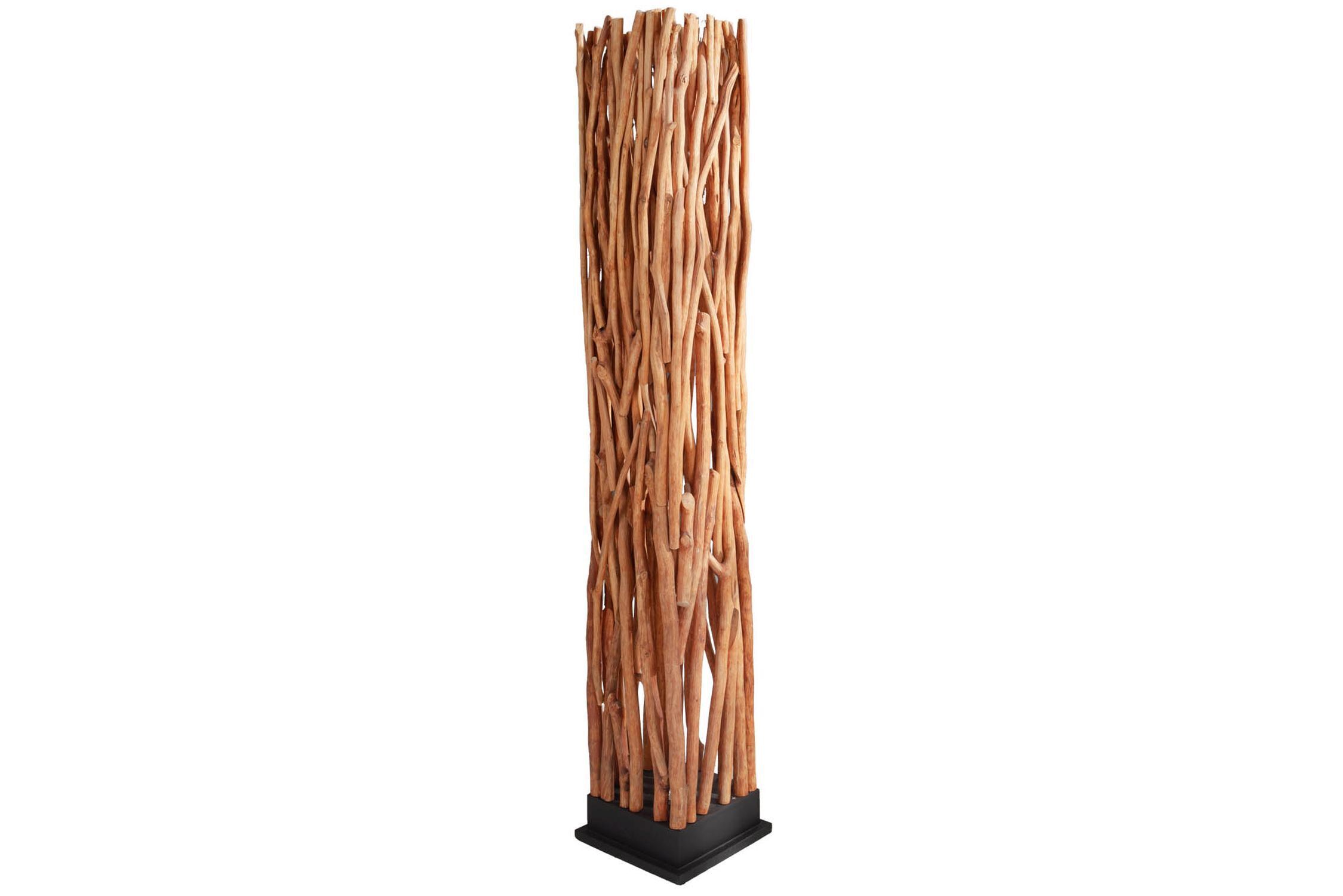 Lampadaire Bois Noir Naturel 173 cm GU10 confortable