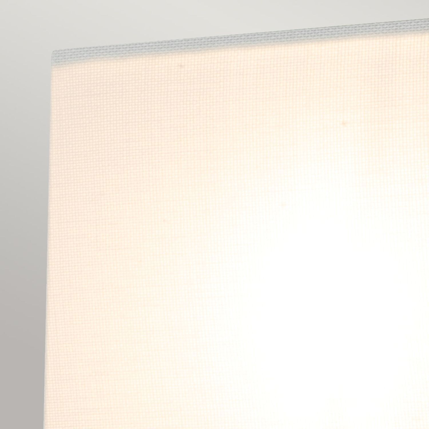 Kleine Wandleuchte Stoff H: 25,4 cm Creme Weiß Lampe, Schreibtischlampe, Lichtquelle, Textilschirm, weiß