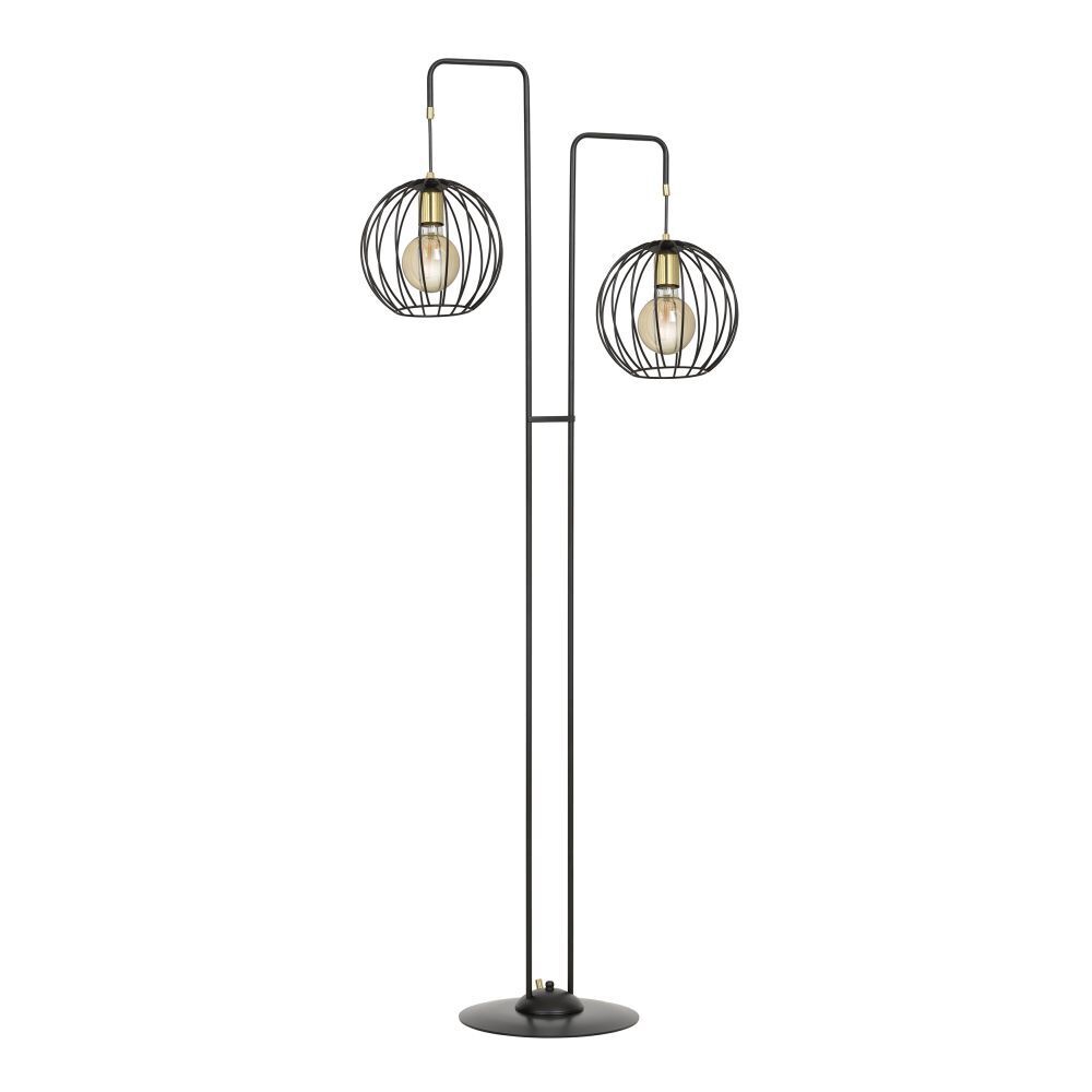 Lampadaire noir 155 cm bas réglable Rétro