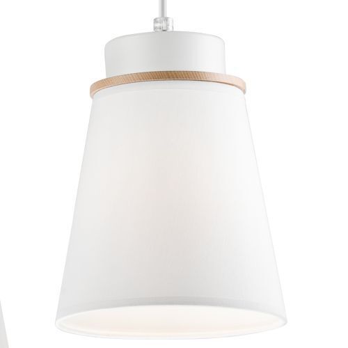 Suspension KIMMIE Blanc Bois Moderne Salon