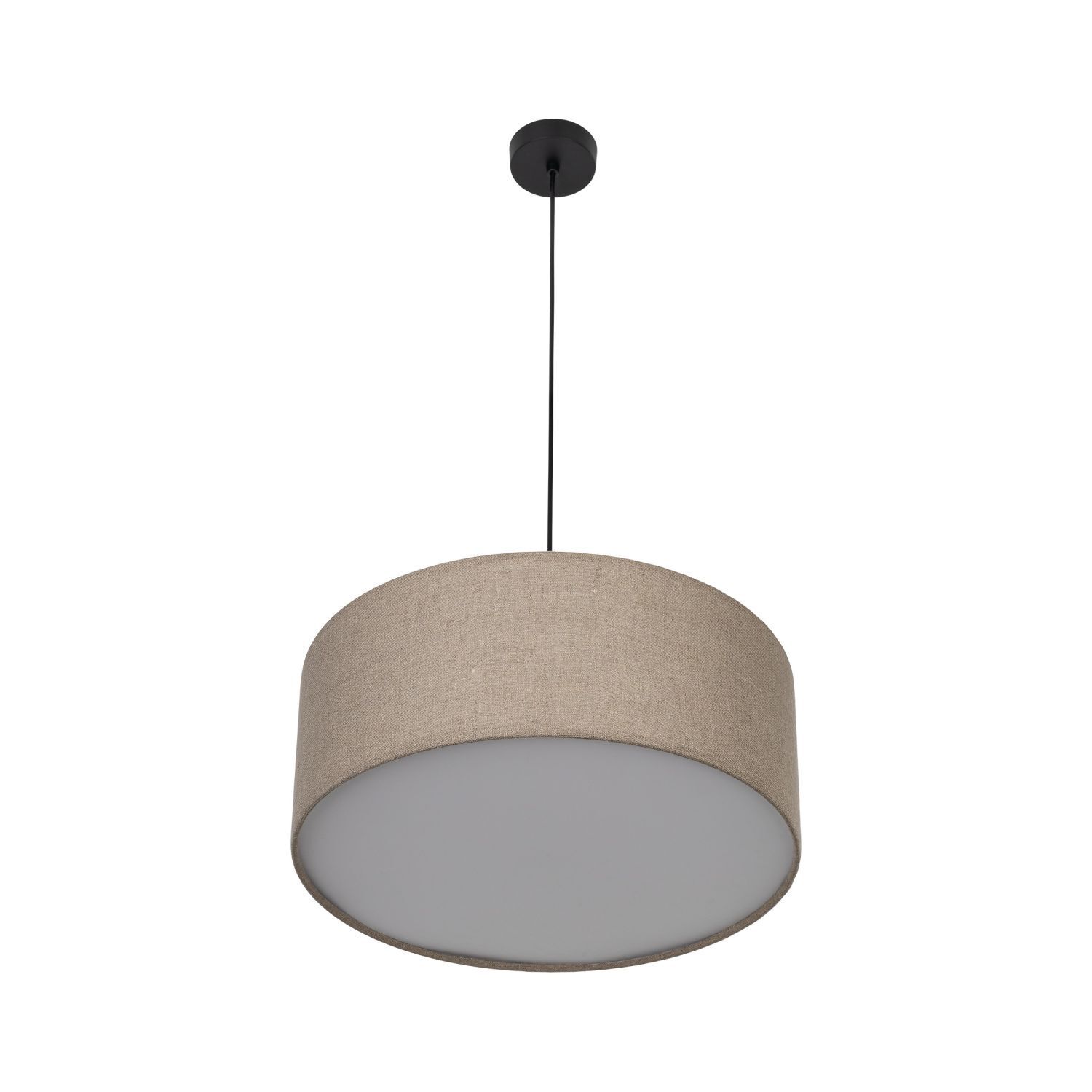 Suspension ronde Ø 50 cm H : max. 110 cm Jute 3x E27 Moderne