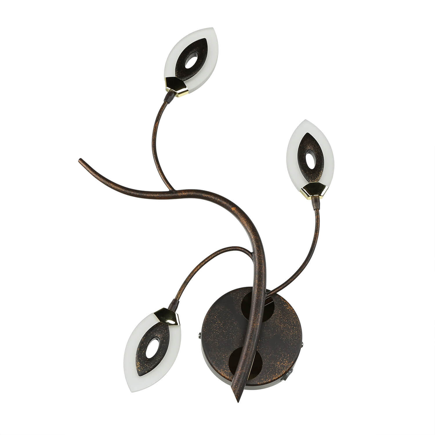 Applique murale LED GORI Marron rouille Floral Moderne