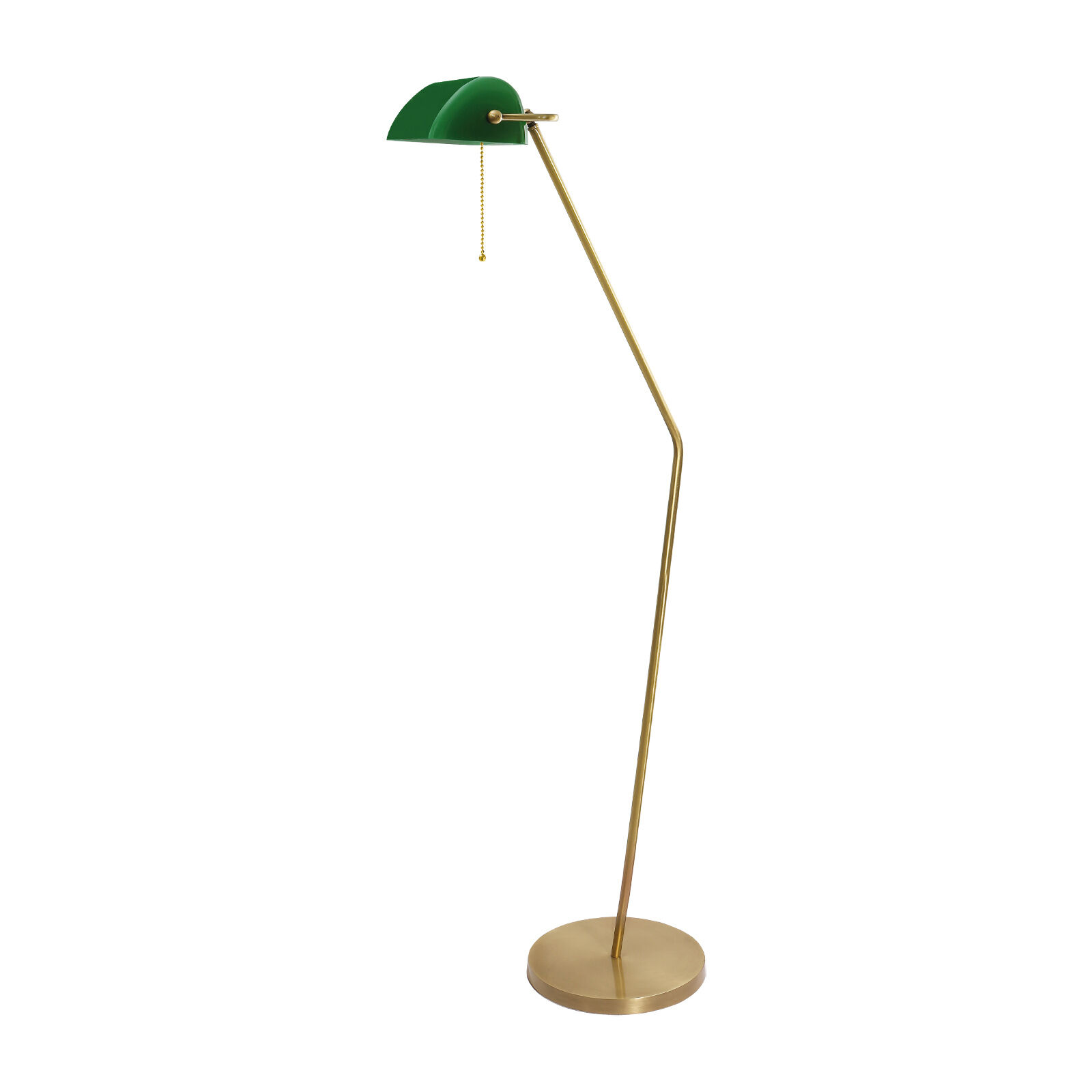 Lampadaire en bronze clair vert E27 146 cm verre en laiton véritable