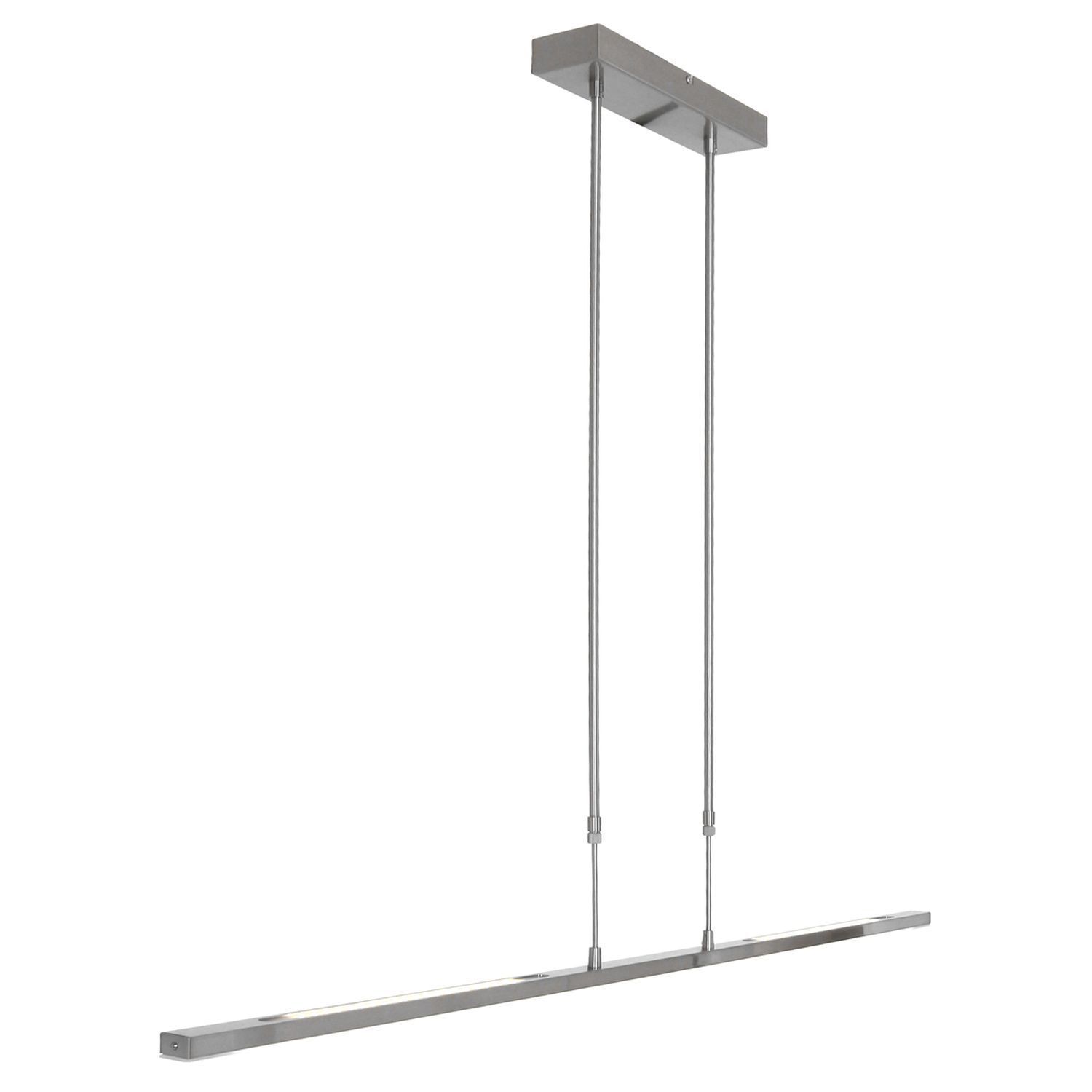 Long plafonnier LED à intensité variable en acier 122 cm 4000 K