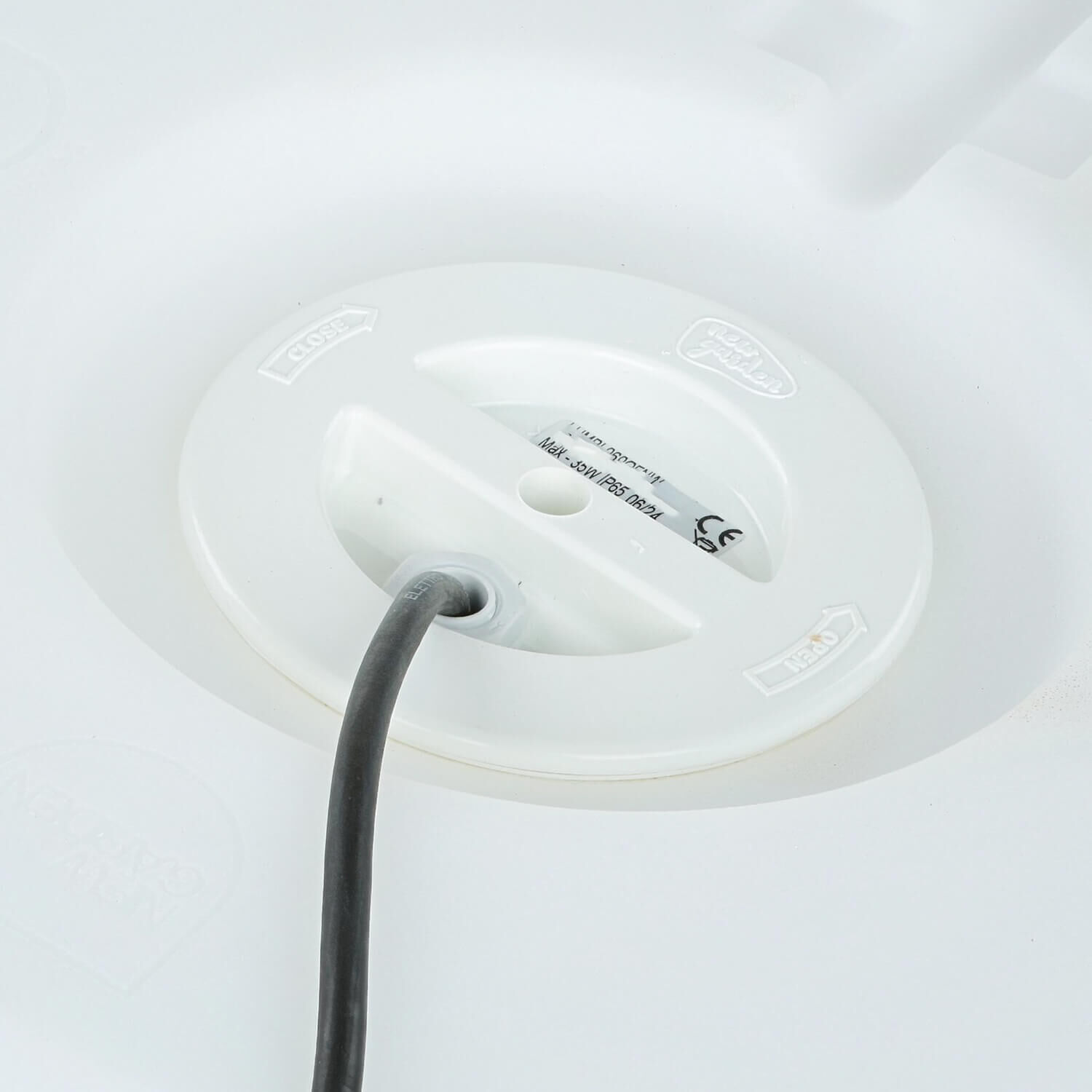 Lampe boule fiche câble Ø 60 cm IP65 incl. E27 LED 2700 K Adapter, Elektronik