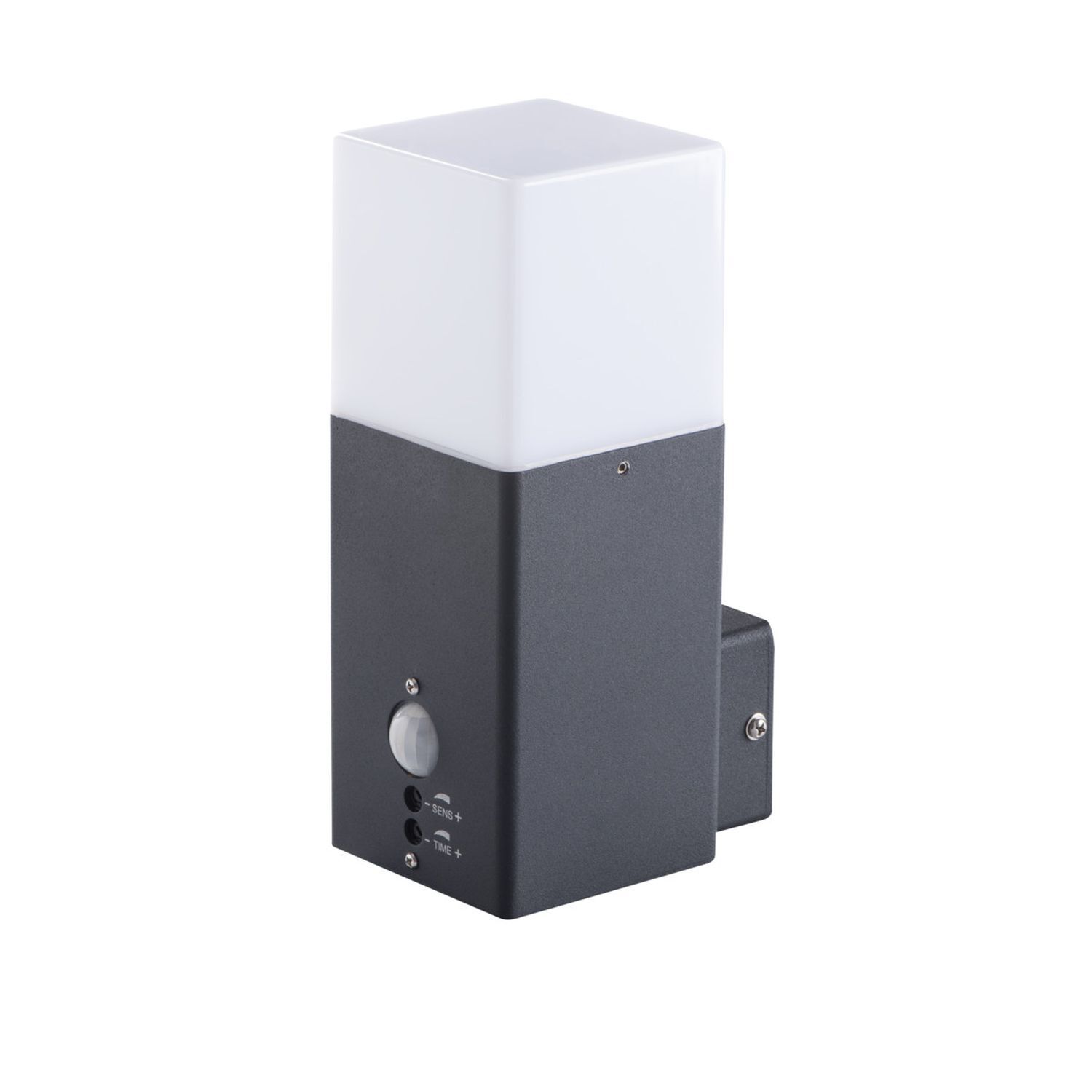 Wandleuchte, Außenleuchte, LED-Lampe, Schwarz/Grau, Klemmmontage