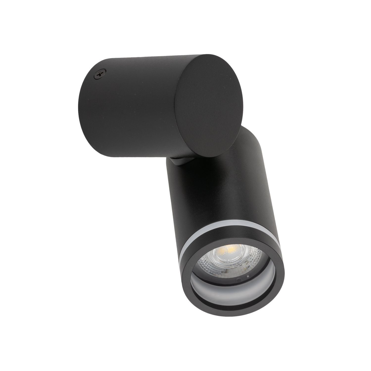 Spot mural noir H : max. 13,5 cm GU10 métal CARSON