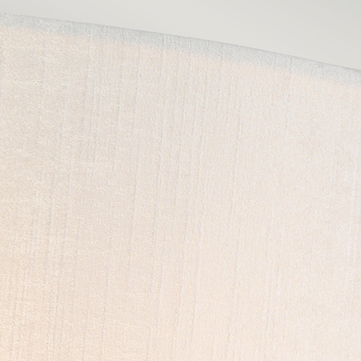 Up Down Applique Tissu Crème Chrome E27 GRASTA Dekoration für Zuhause, Leinen, Textur