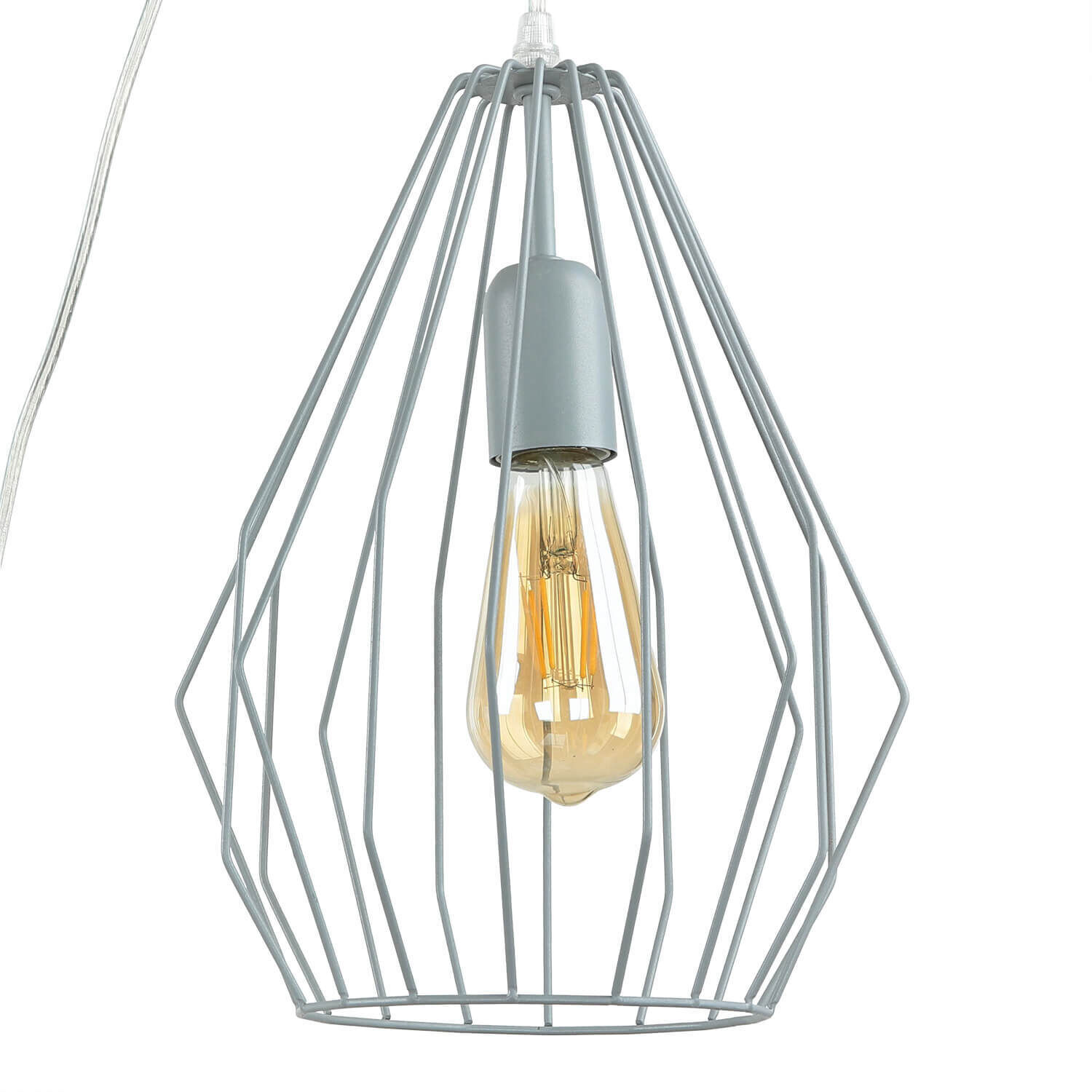 Lampe à suspendre avec fiche Câble de 5,5 m Gris flexible Licht, Leuchter, Lampe