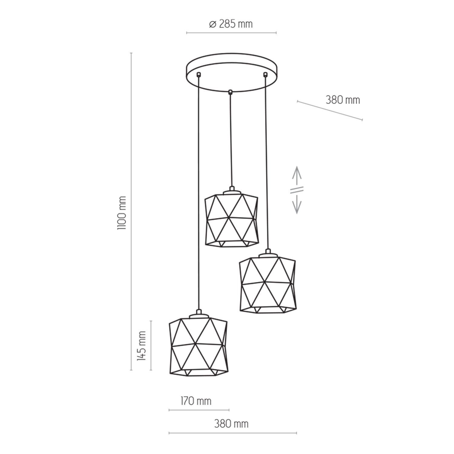 Lampe à suspendre métal tissu E27 en blanc argenté Lampe
