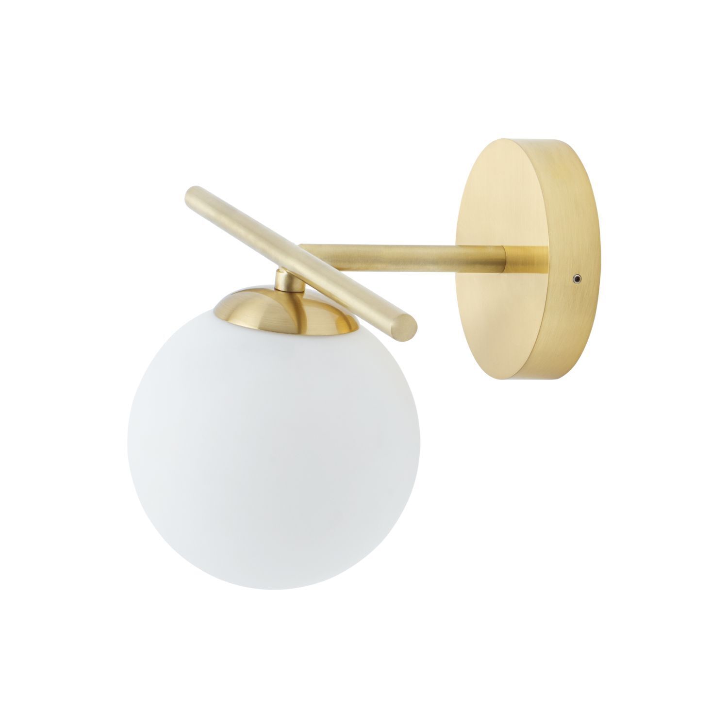 Lampe de salle de bain Abat-jour sphérique G9 IP44 en laiton blanc