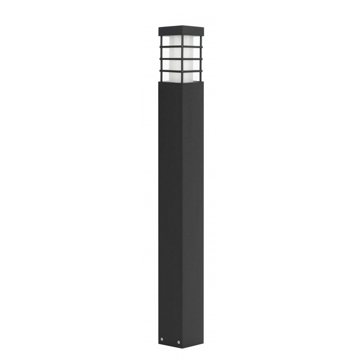 Lampe de jardin moderne carrée 75 cm IP54 noire