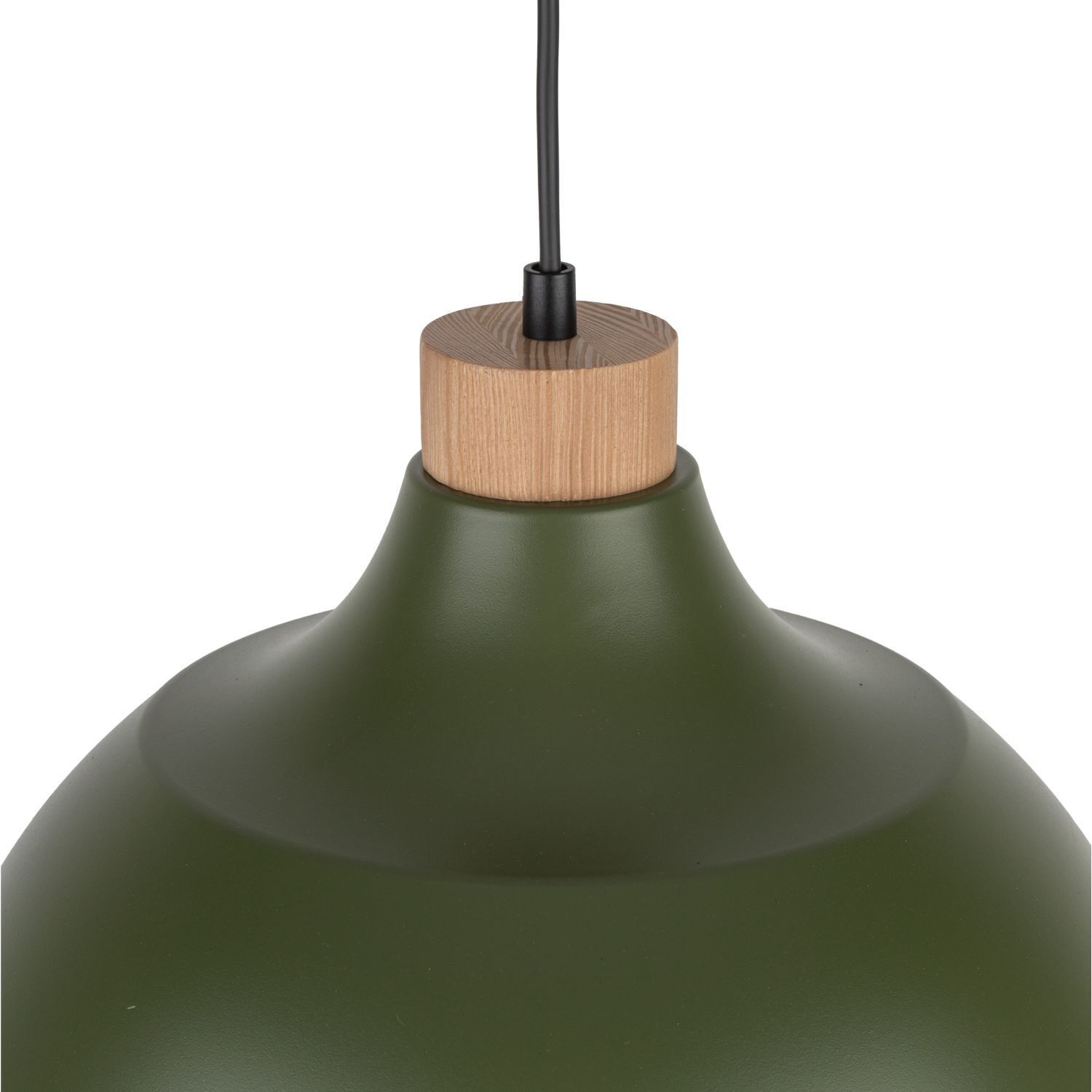 Suspension Métal Vert Rétro Ø 34 cm réglable E27