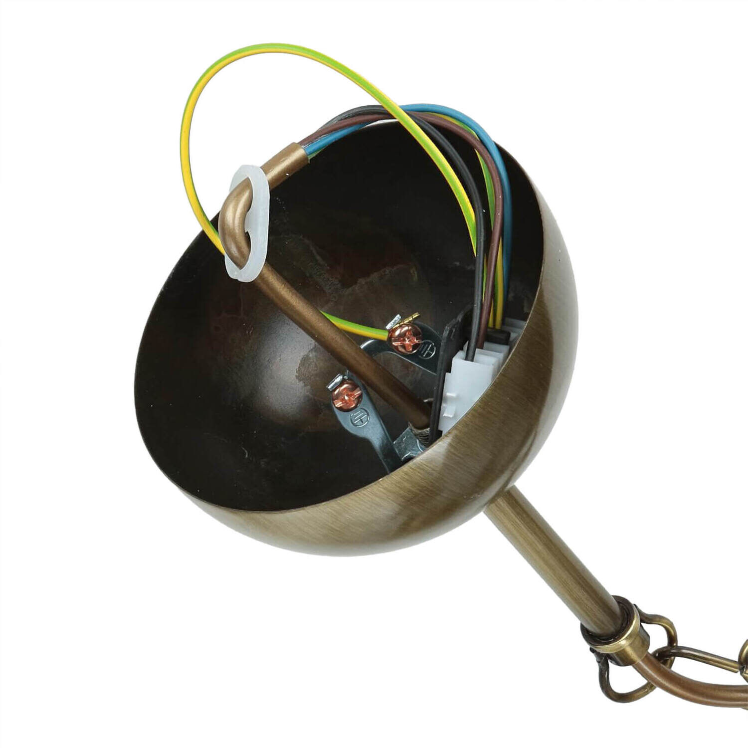 Lustre rustique métal en laiton E14 6-flamme