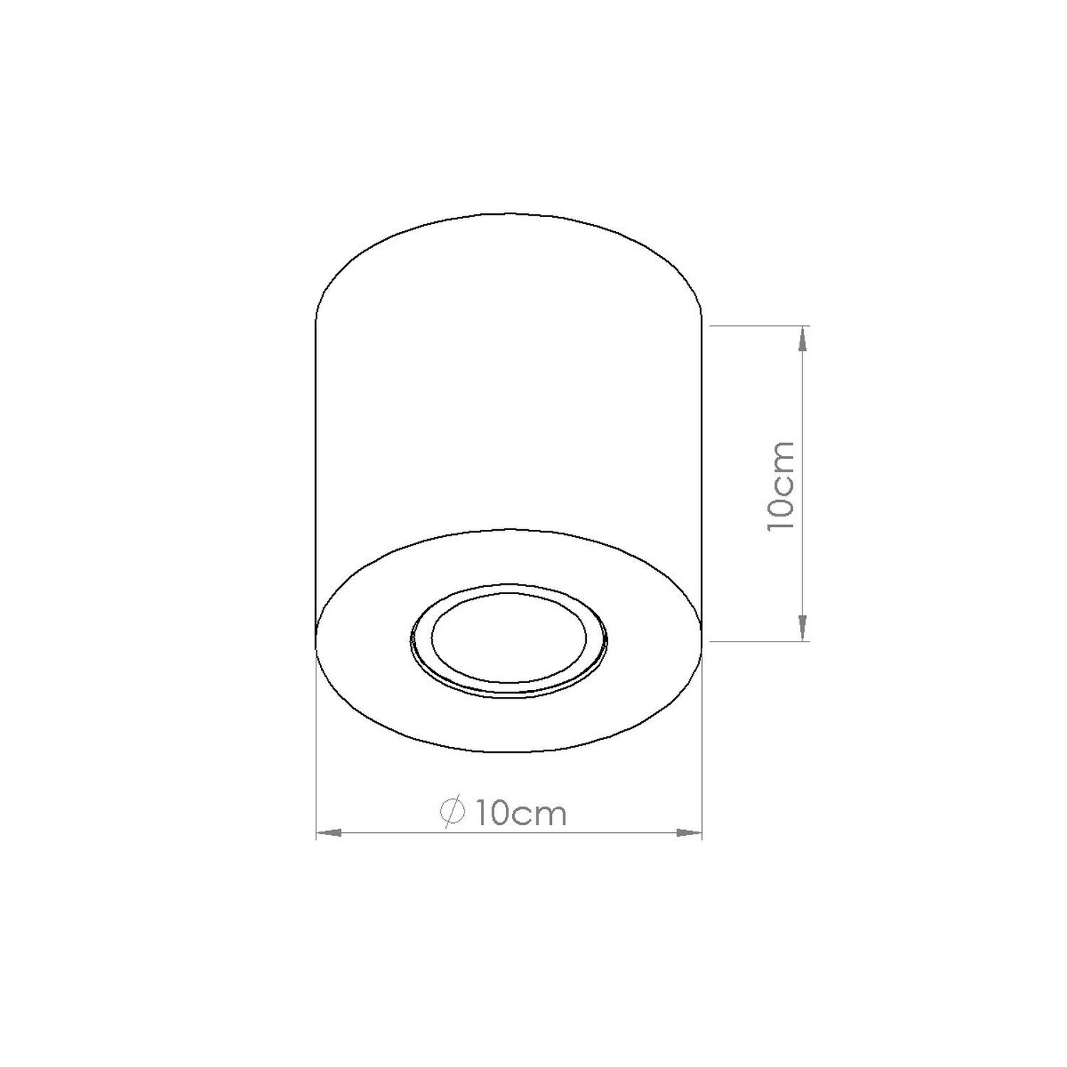 Aufbaustrahler Beton Olivgrün GU10 B:10 cm Modern Diagramm, Handlung
