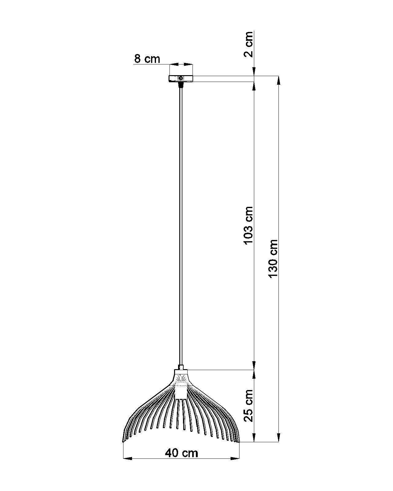 Fil de fer Lampe à suspendre noir Ø40cm E27 Lampe à suspendre