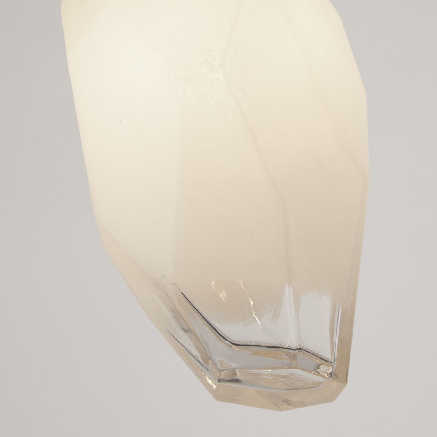 Lampe à suspendre décorative verre métal G9 L:11 cm faible éblouissement