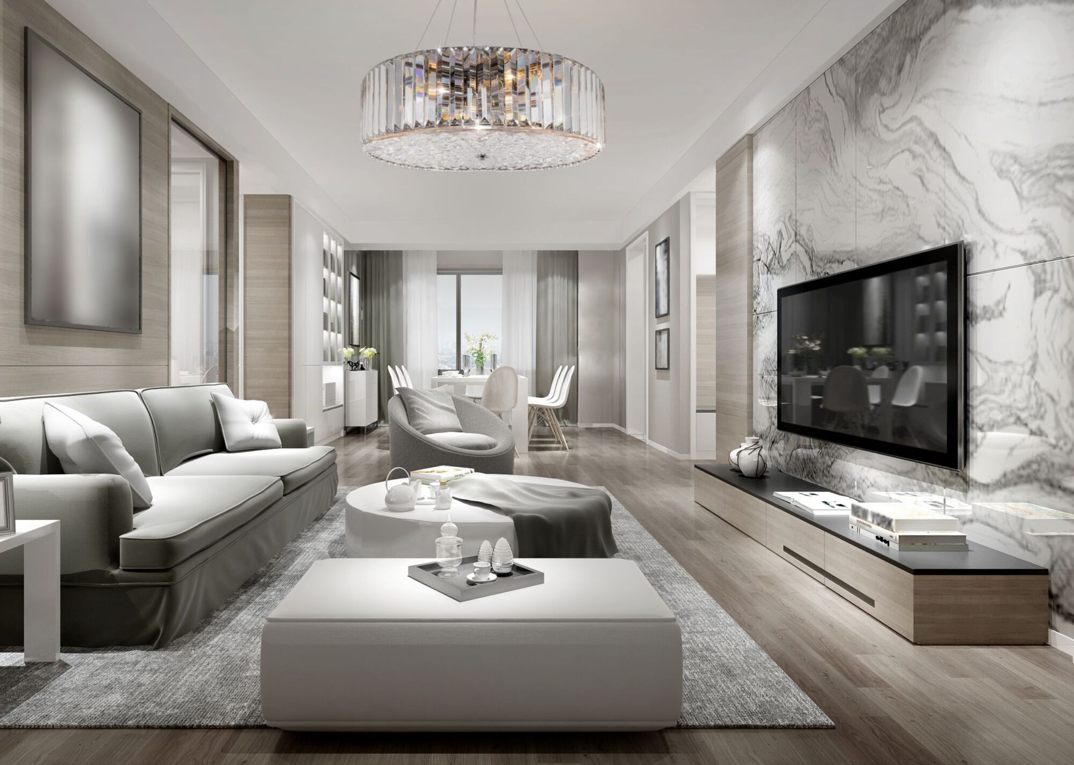 Wohnzimmer, Dekoration Ihres Zuhauses, Innenarchitektur, Couch, Überwachen