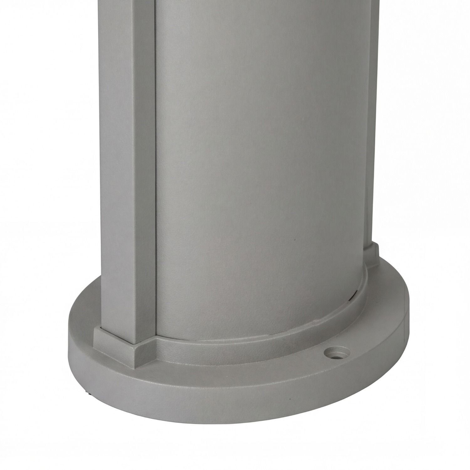 wegeleuchte-metall-lampen-wegelampe-modern-cando-1x-e27-max.-60w-silber-aluguss-polycarbonat-modern-fuer-garten-terrasse-lele51374-07 Stütze, Säule, Basis, Metall, Grau