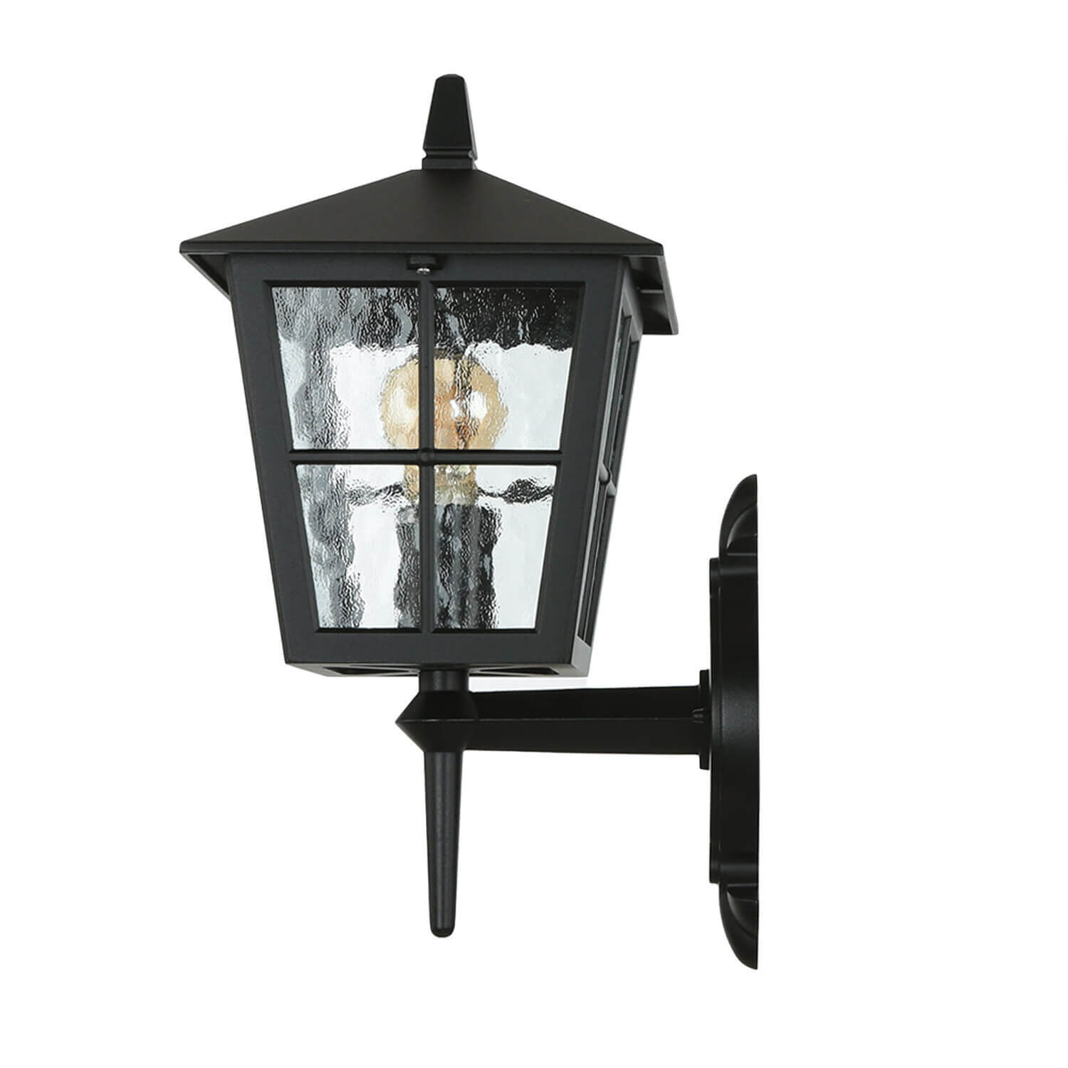 Lanterne d'extérieur Noir Aluminium IP43 Rustique LUDGER Lampe, Leuchte