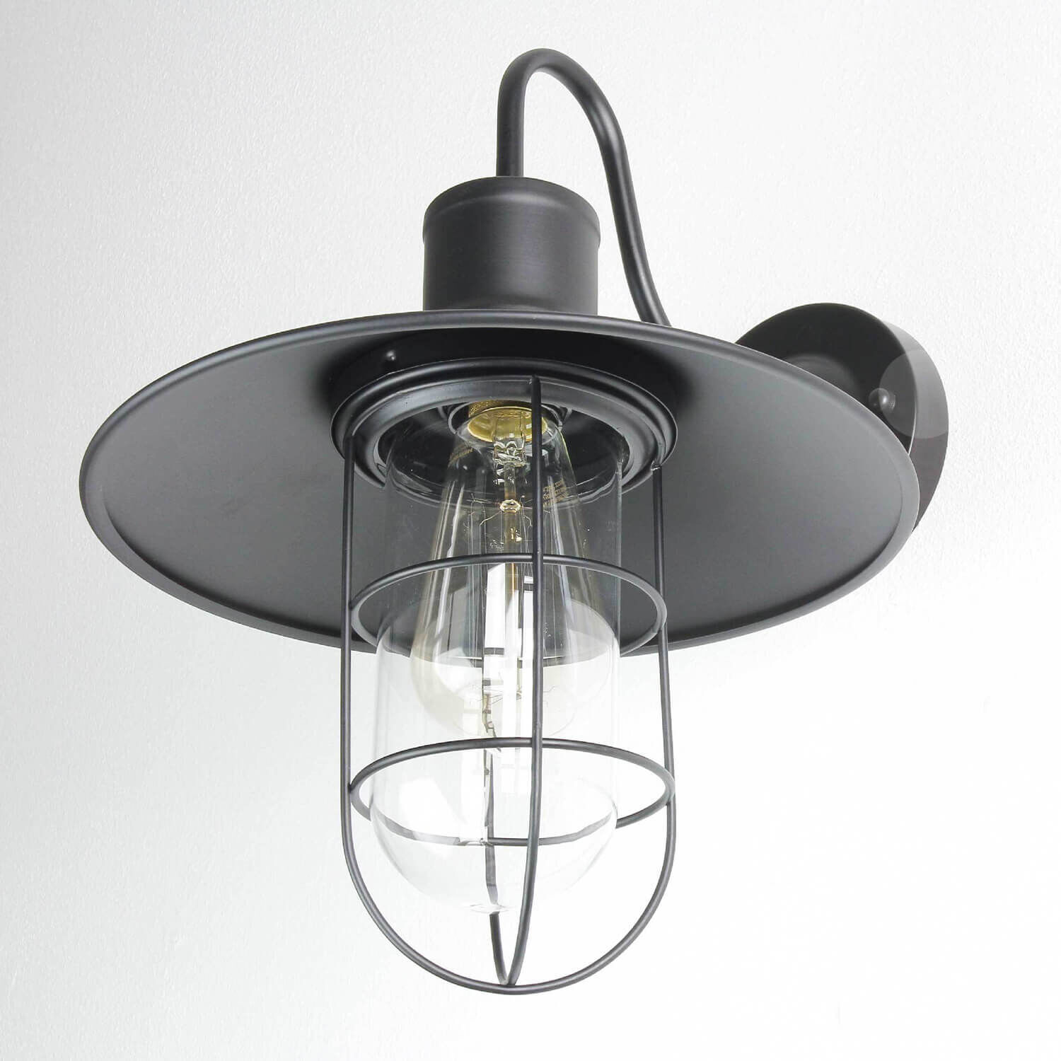 Applique noire métal E27 intérieur vintage Leuchte