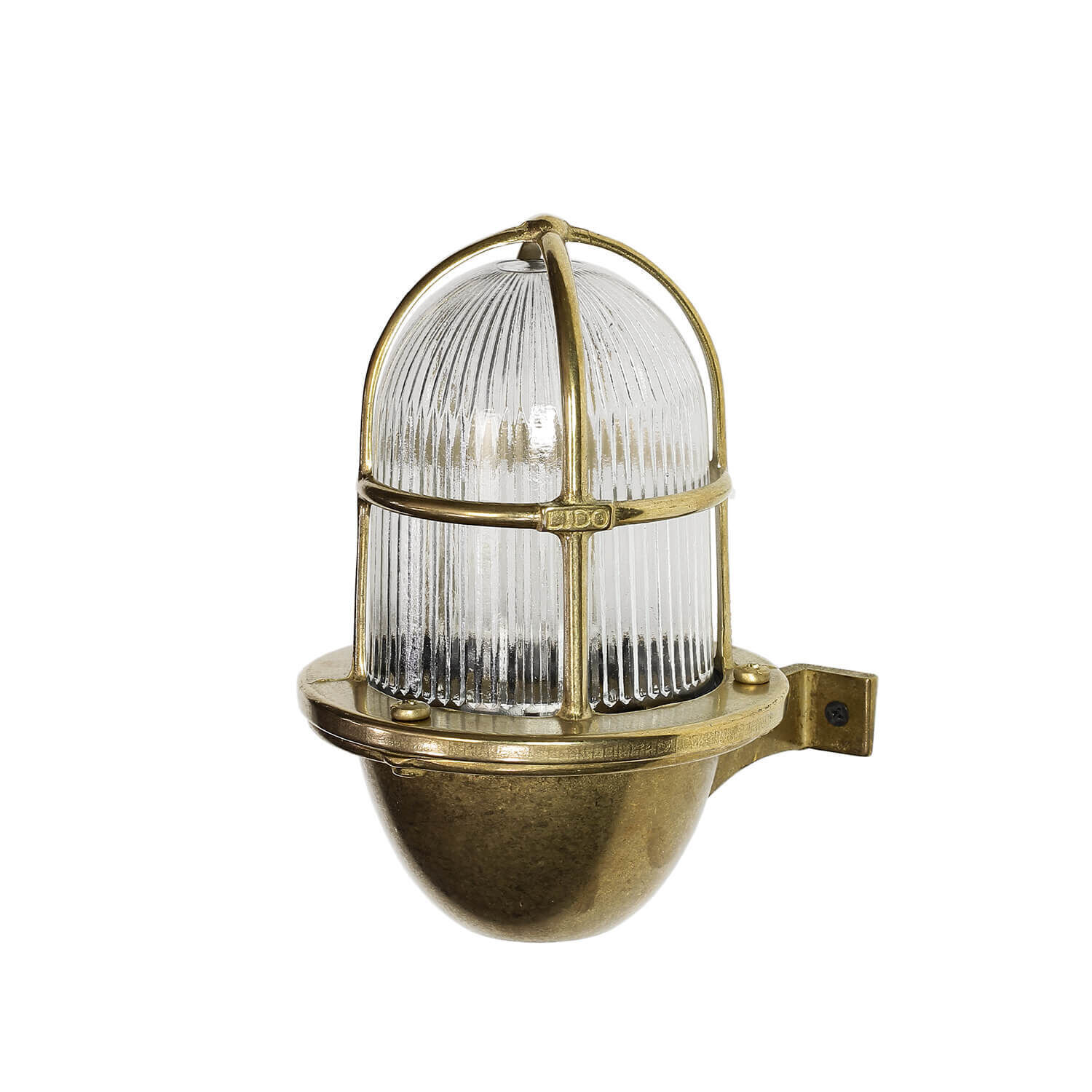 lampe d'extérieur SANTORIN laiton véritable grille abat-jour