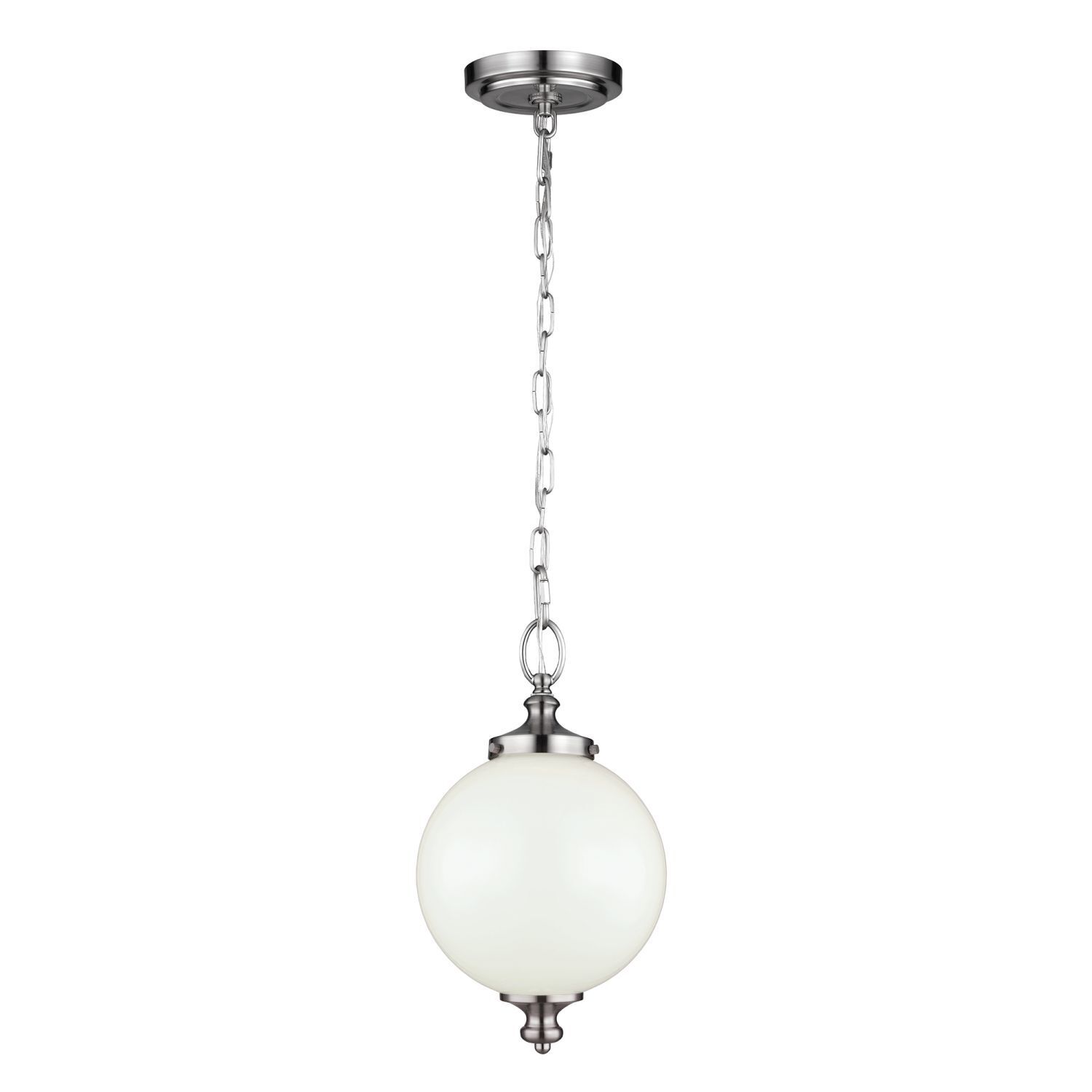 Plafonnier LORIN Ø22cm Argent Blanc Lampe design